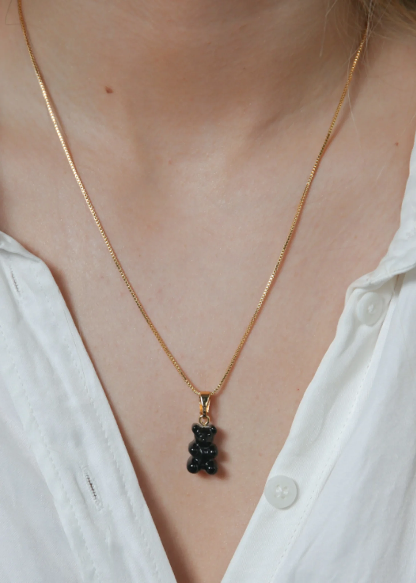Nostalgia Bear Pendant - Black - Image 3