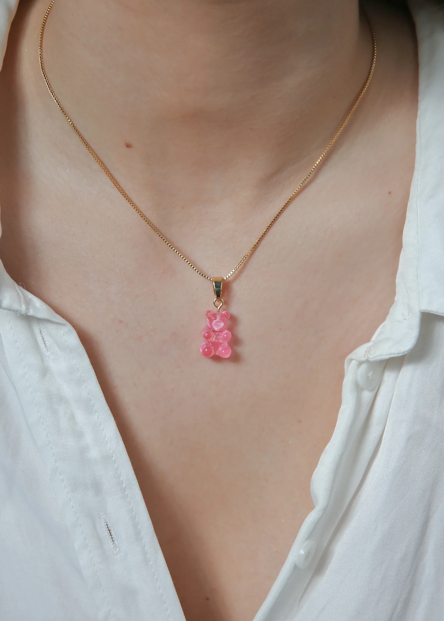 Nostalgia Bear Pendant - Bubblegum Pink - Image 3