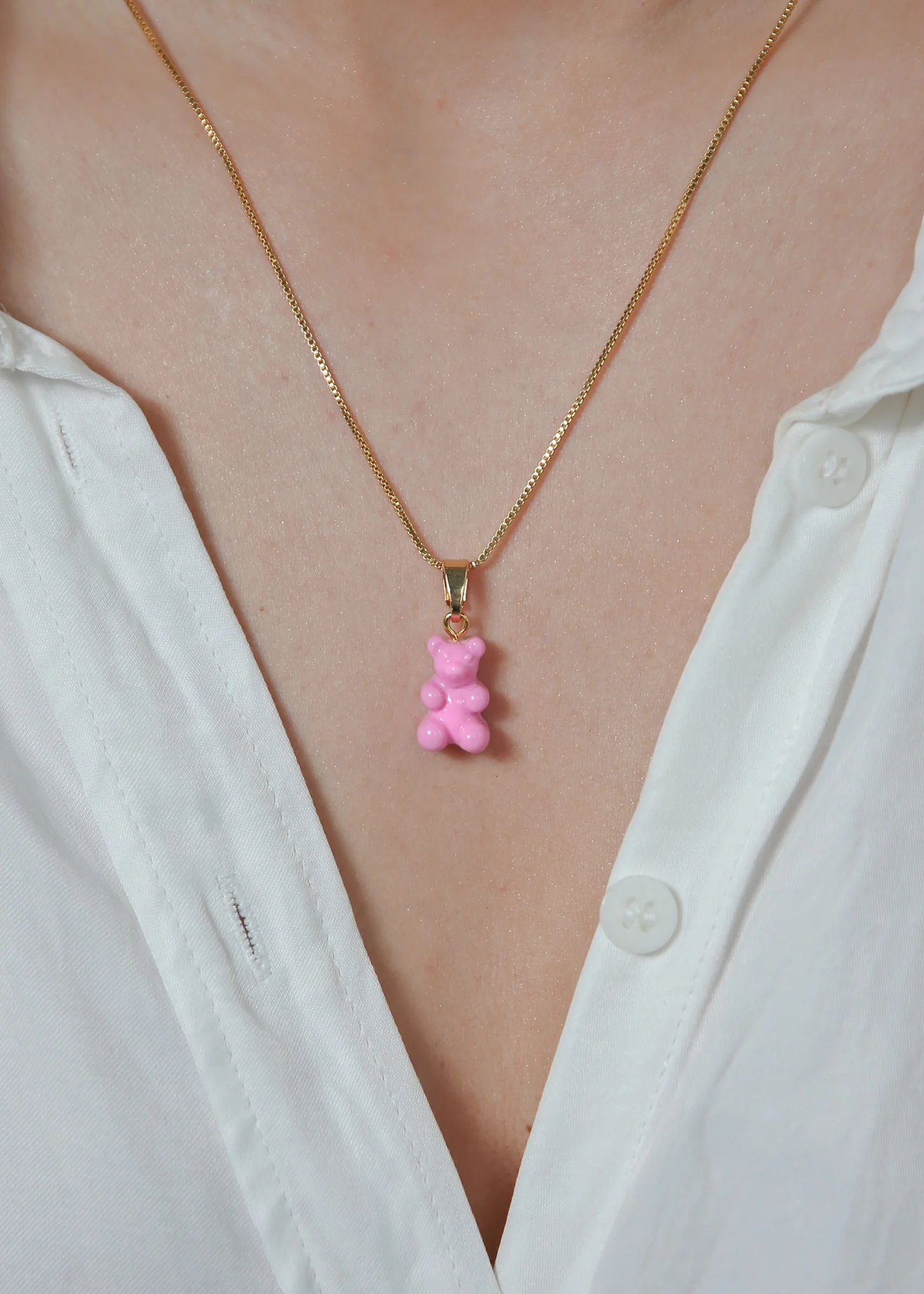 Nostalgia Bear Pendant - Candy Pink - Image 3