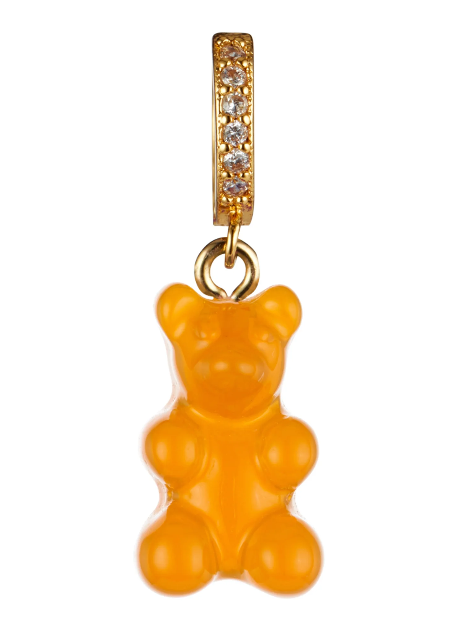 Nostalgia Bear Pendant Pave Connector - Fanta