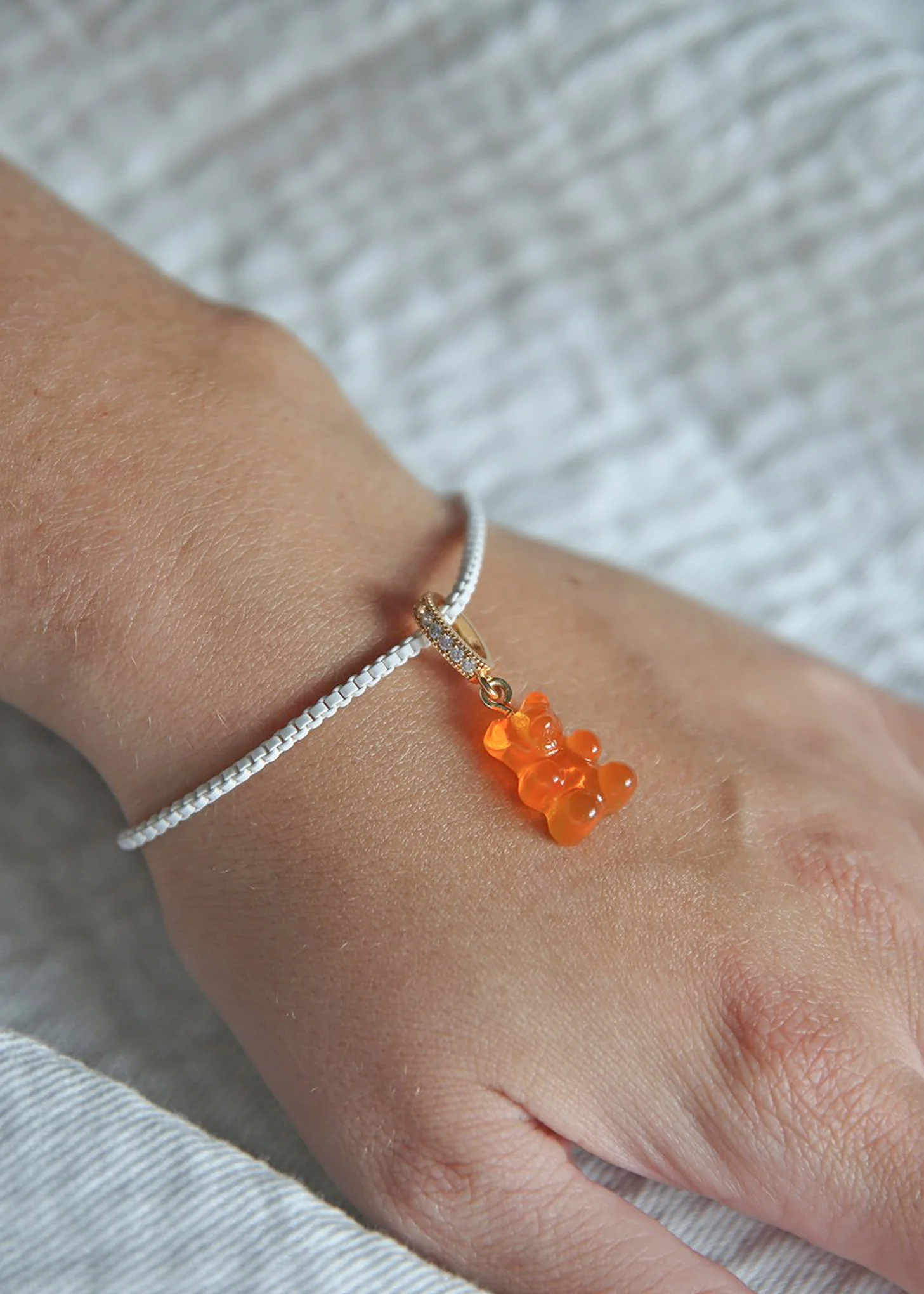 Nostalgia Bear Pendant Pave Connector - Fanta - Image 4