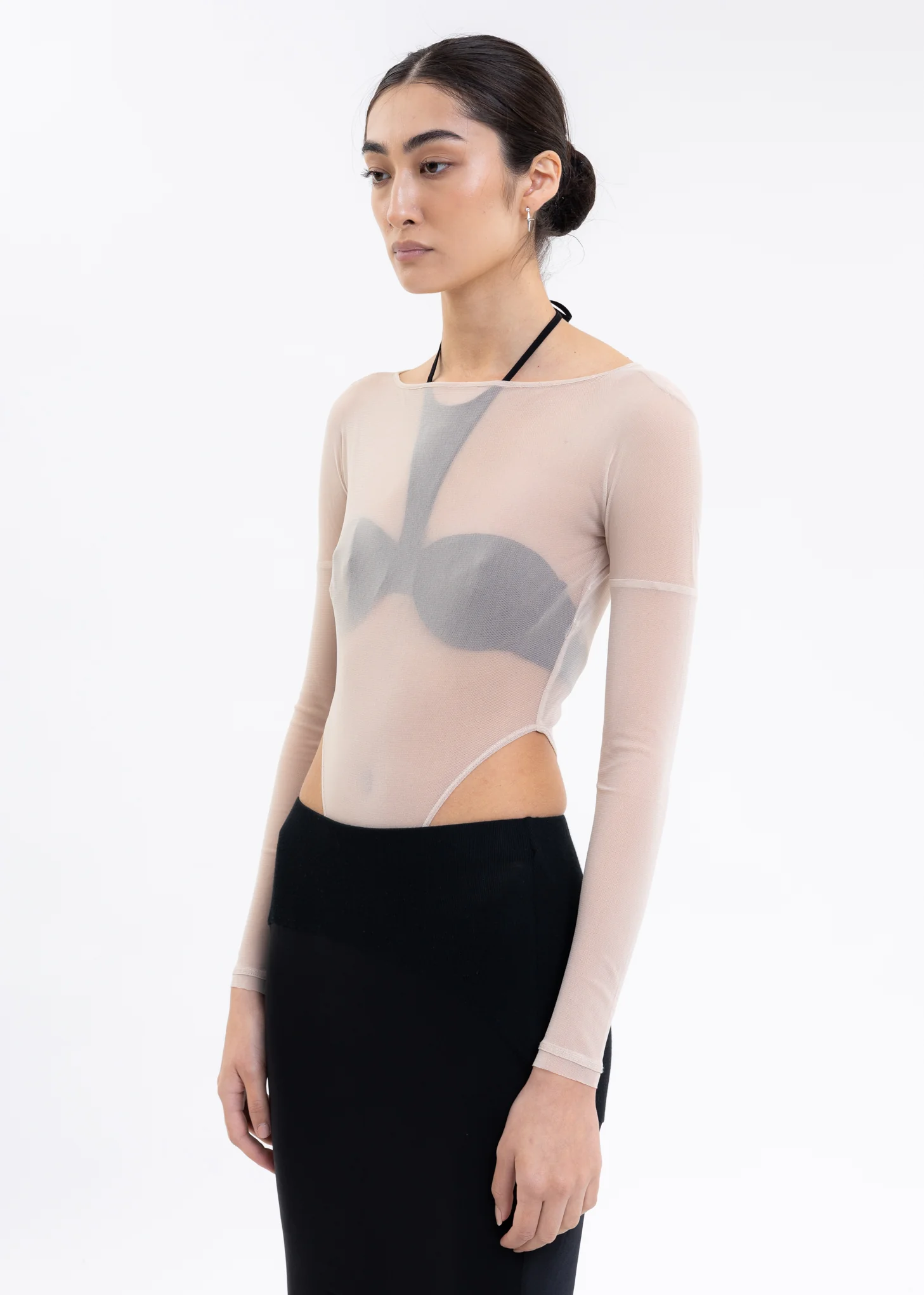 Nude Classic Mesh Bodysuit - Image 3