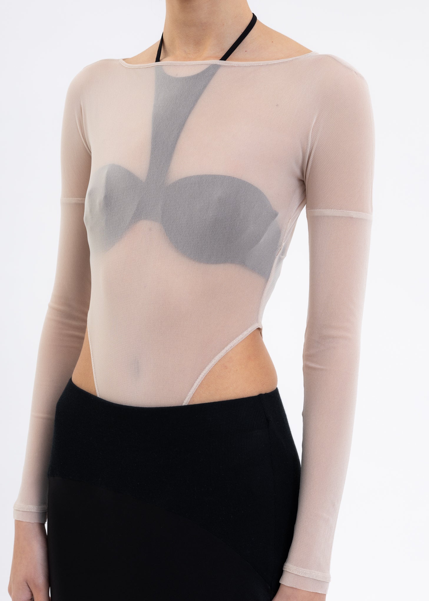 Nude Classic Mesh Bodysuit - Image 4