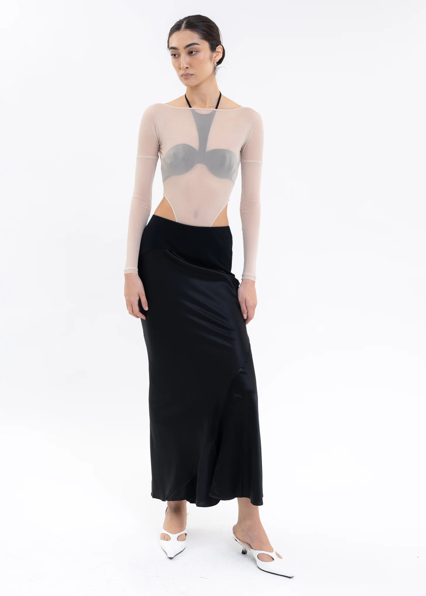 Nude Classic Mesh Bodysuit - Image 5