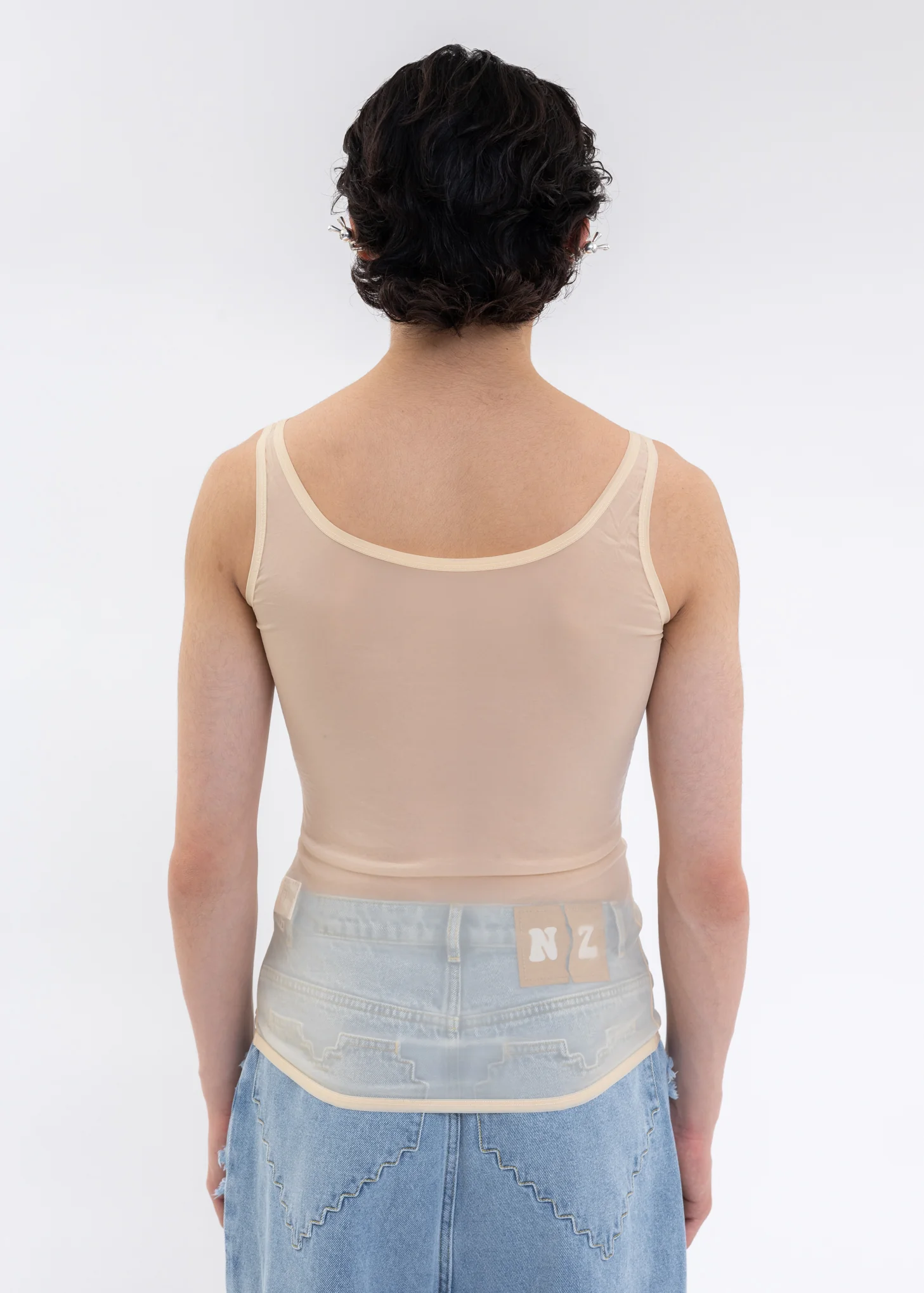 Nude Mermaid totem print vest - Image 4