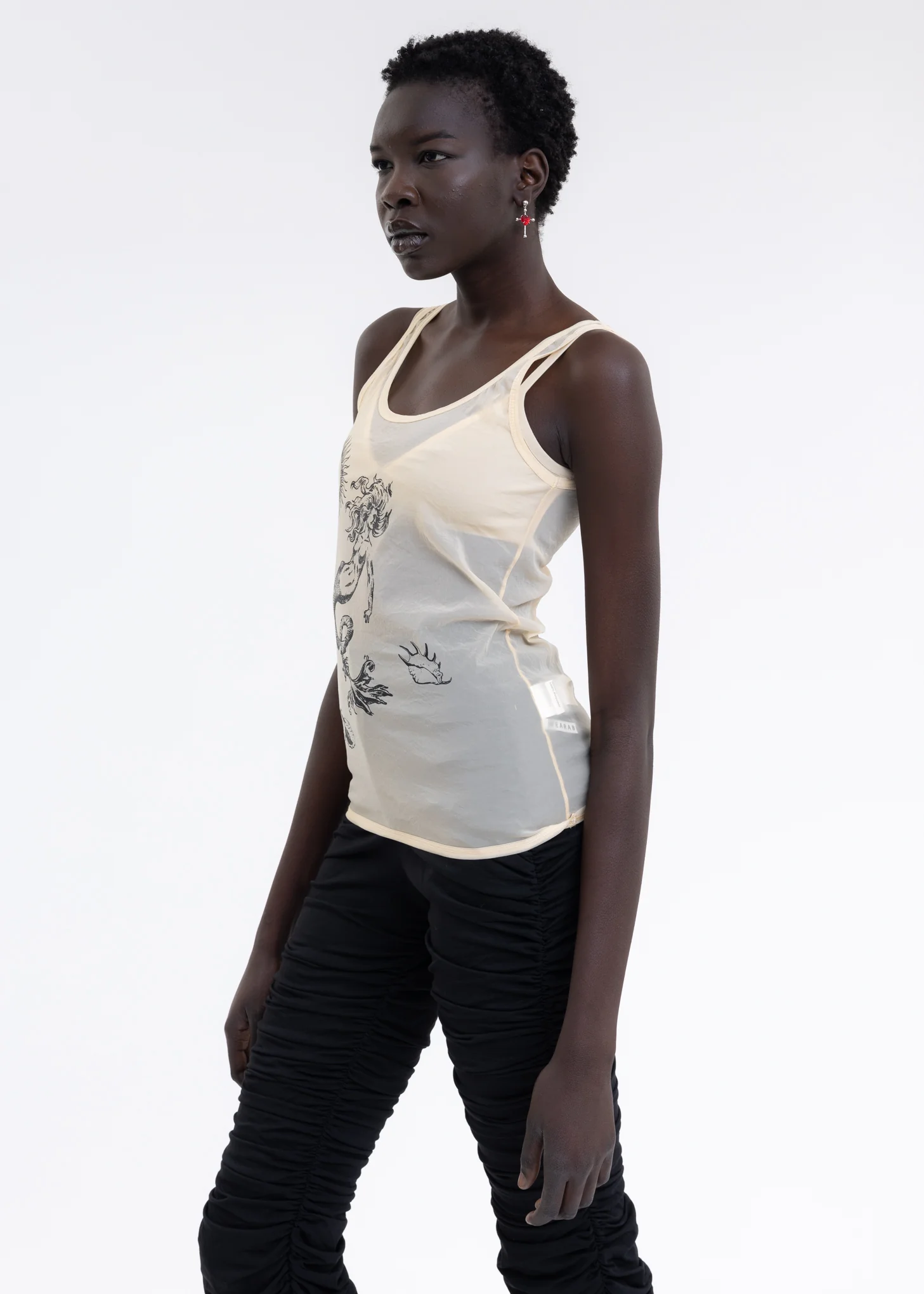 Nude Mermaid totem print vest - Image 3
