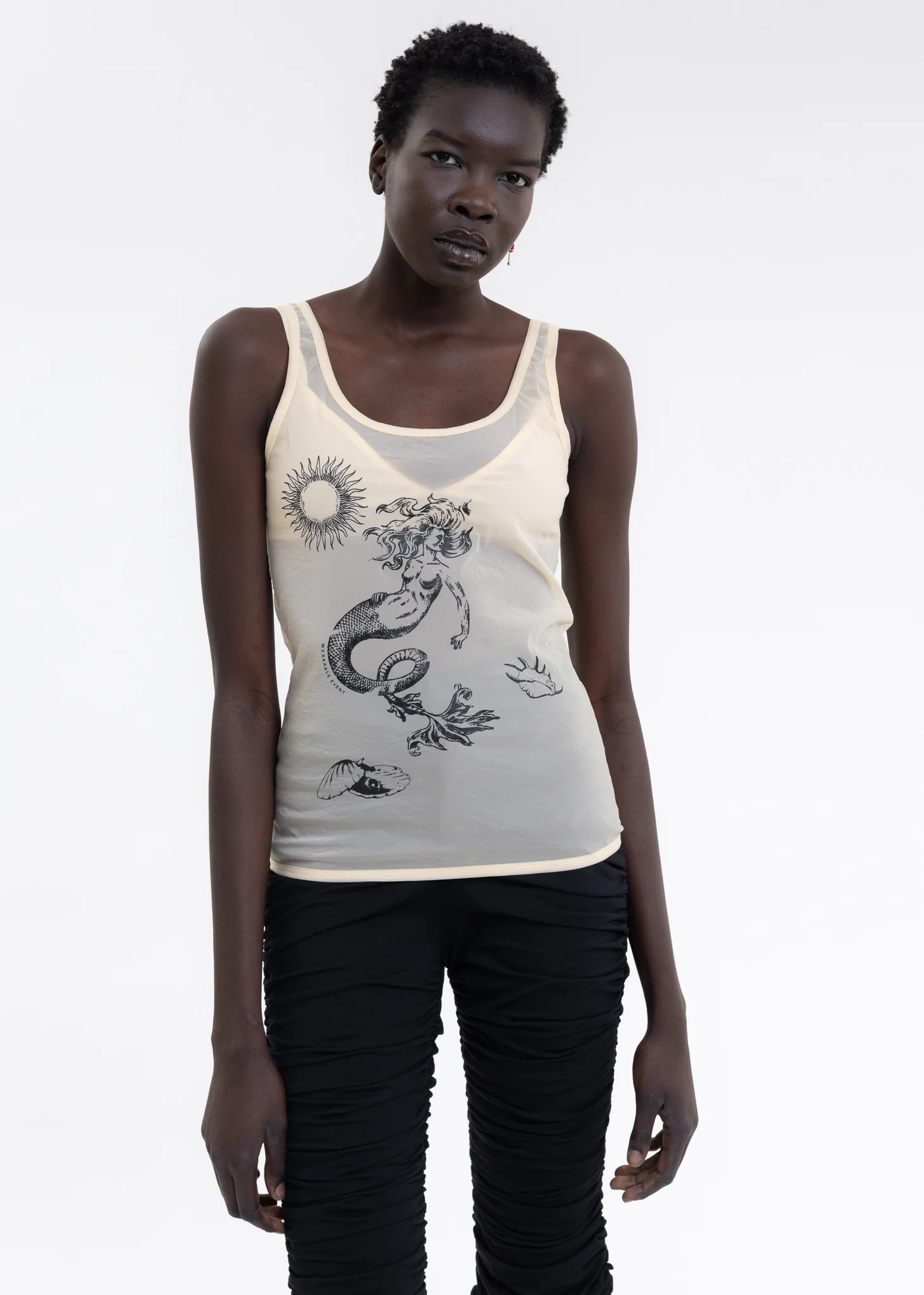 Nude Mermaid totem print vest - Image 4