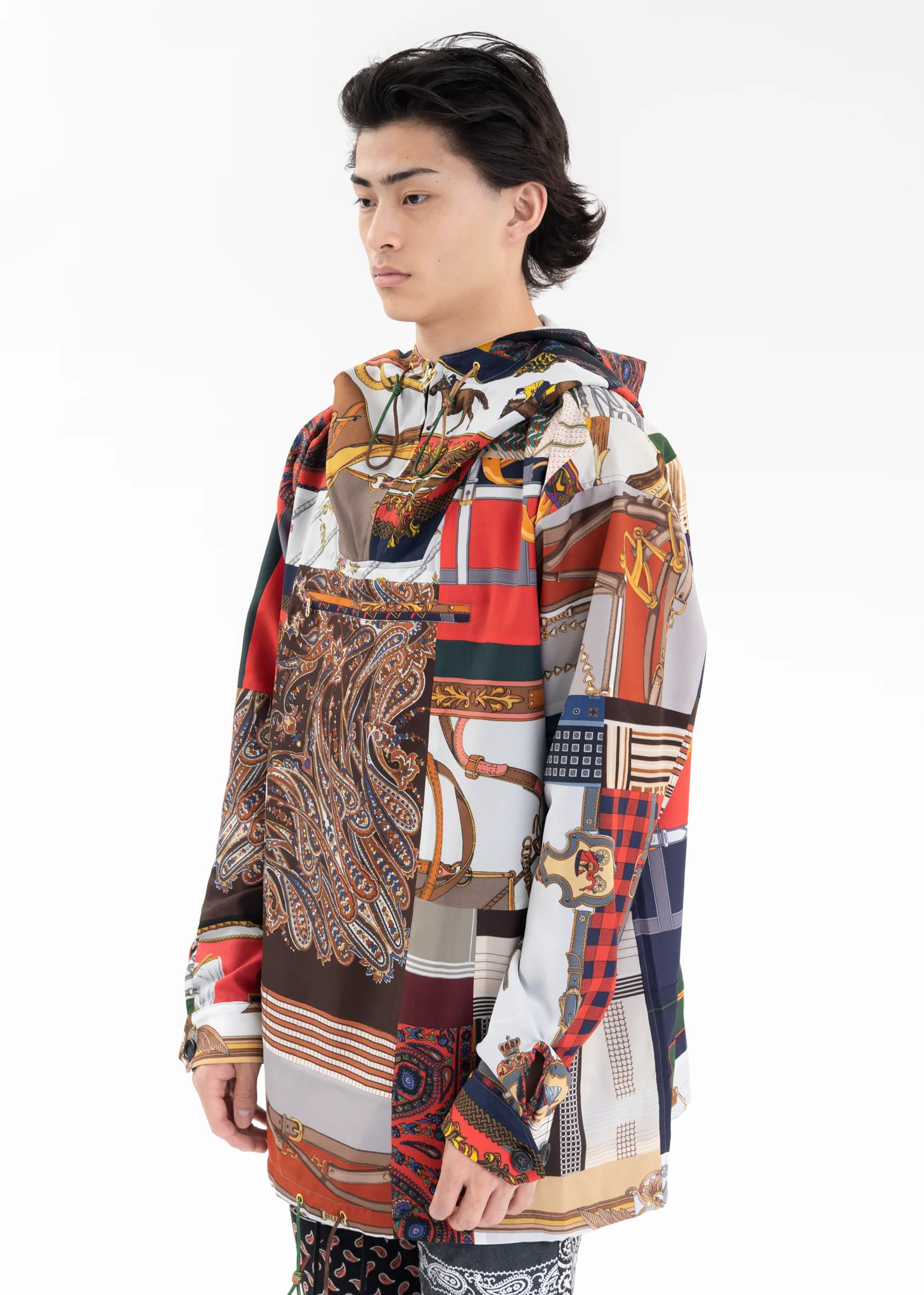 NY VINTAGE SCARF ANORAK - Image 3