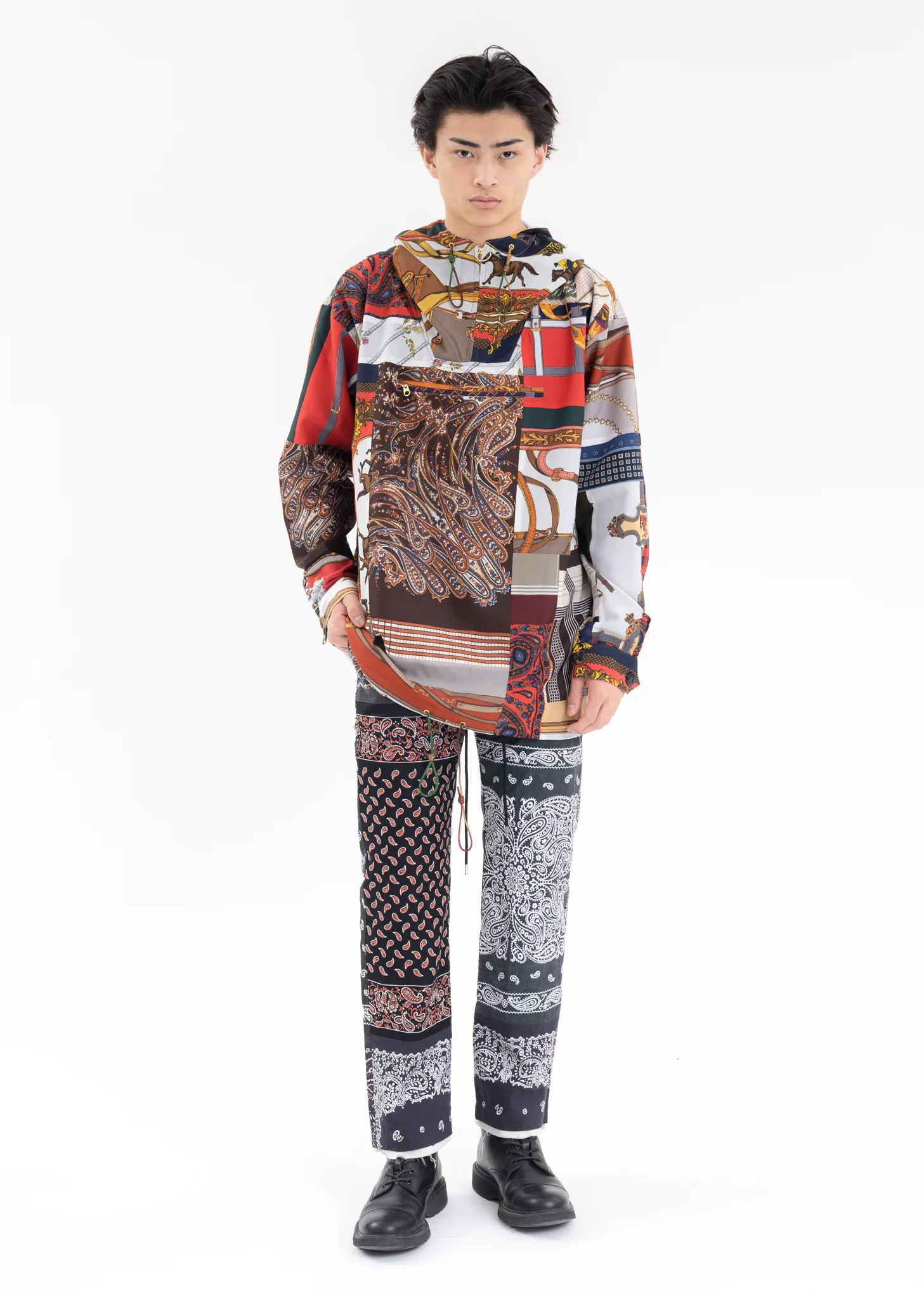 NY VINTAGE SCARF ANORAK - Image 6