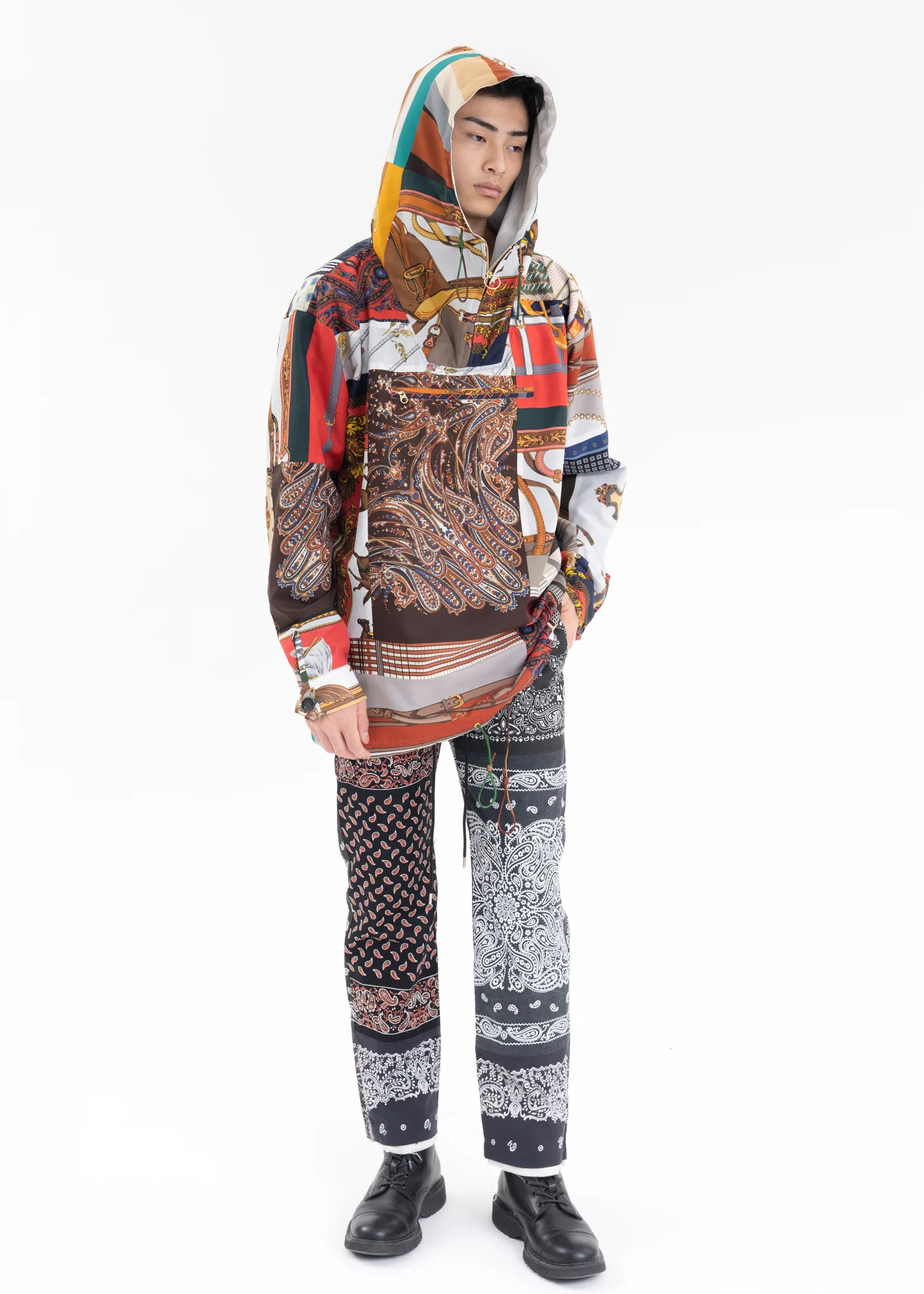 NY VINTAGE SCARF ANORAK - Image 8