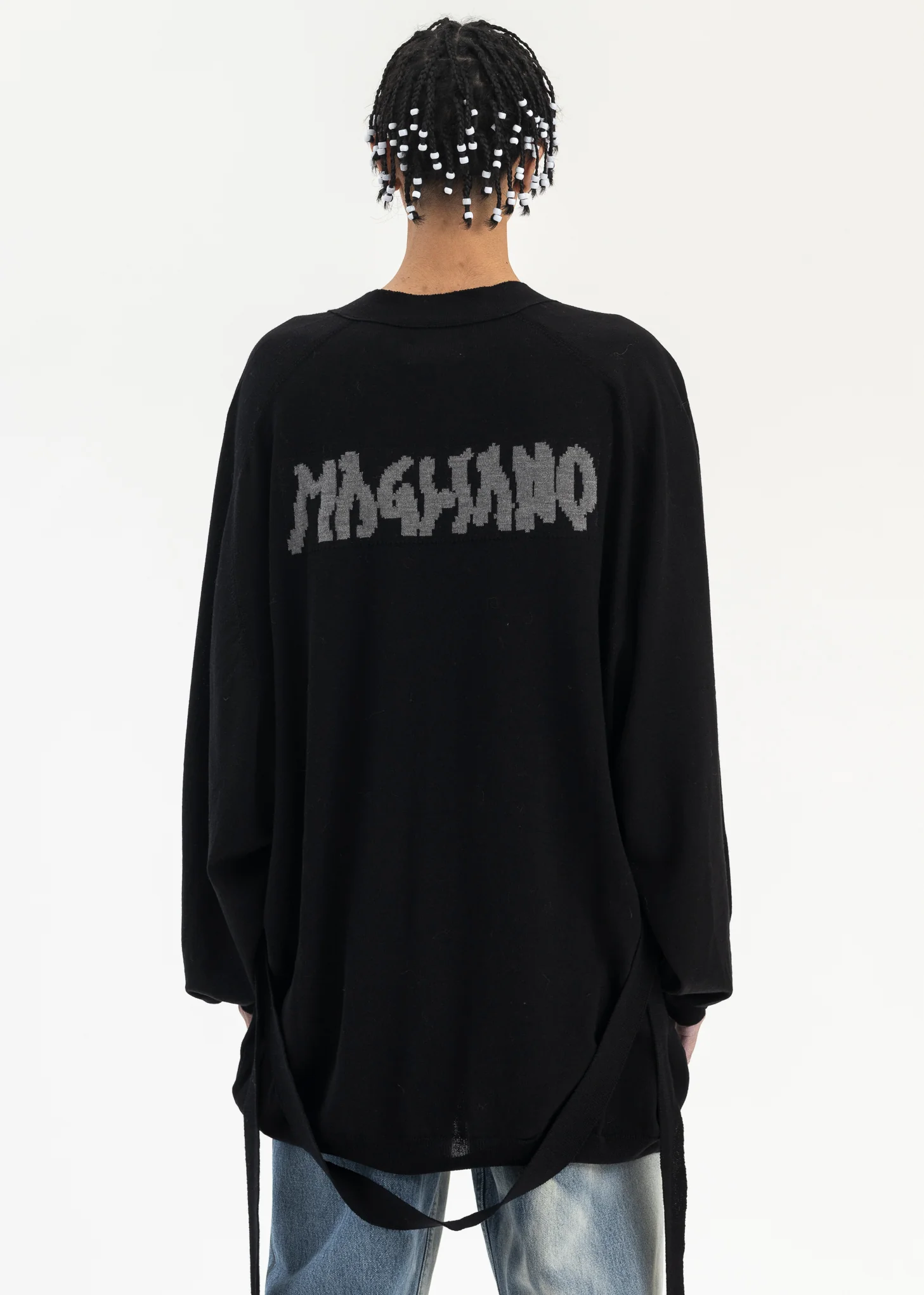 OFF BLACK GRAMPA LIGHT CARDIGAN - Image 2