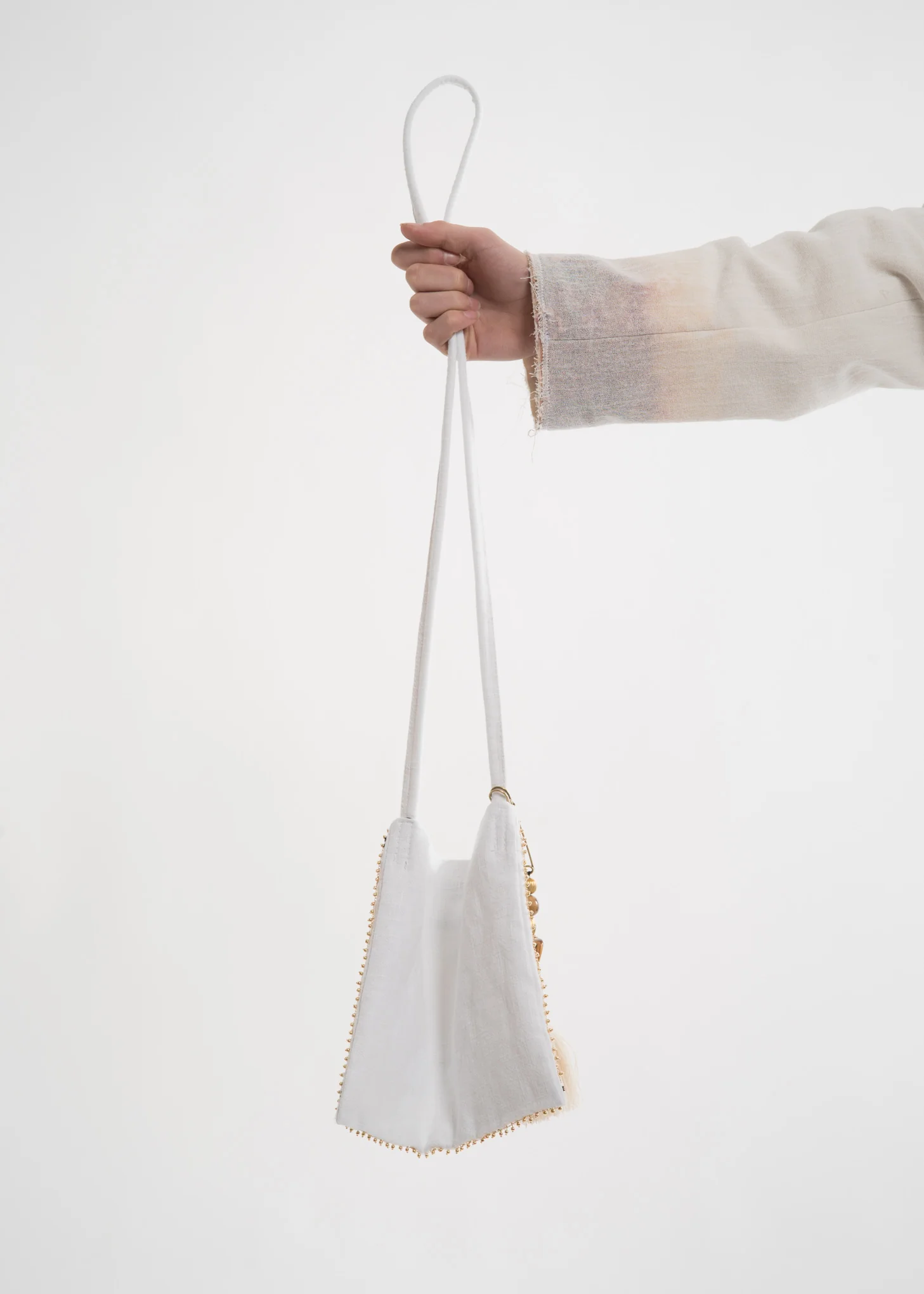 Off White Cross Bag w/ Keyring - Image 3
