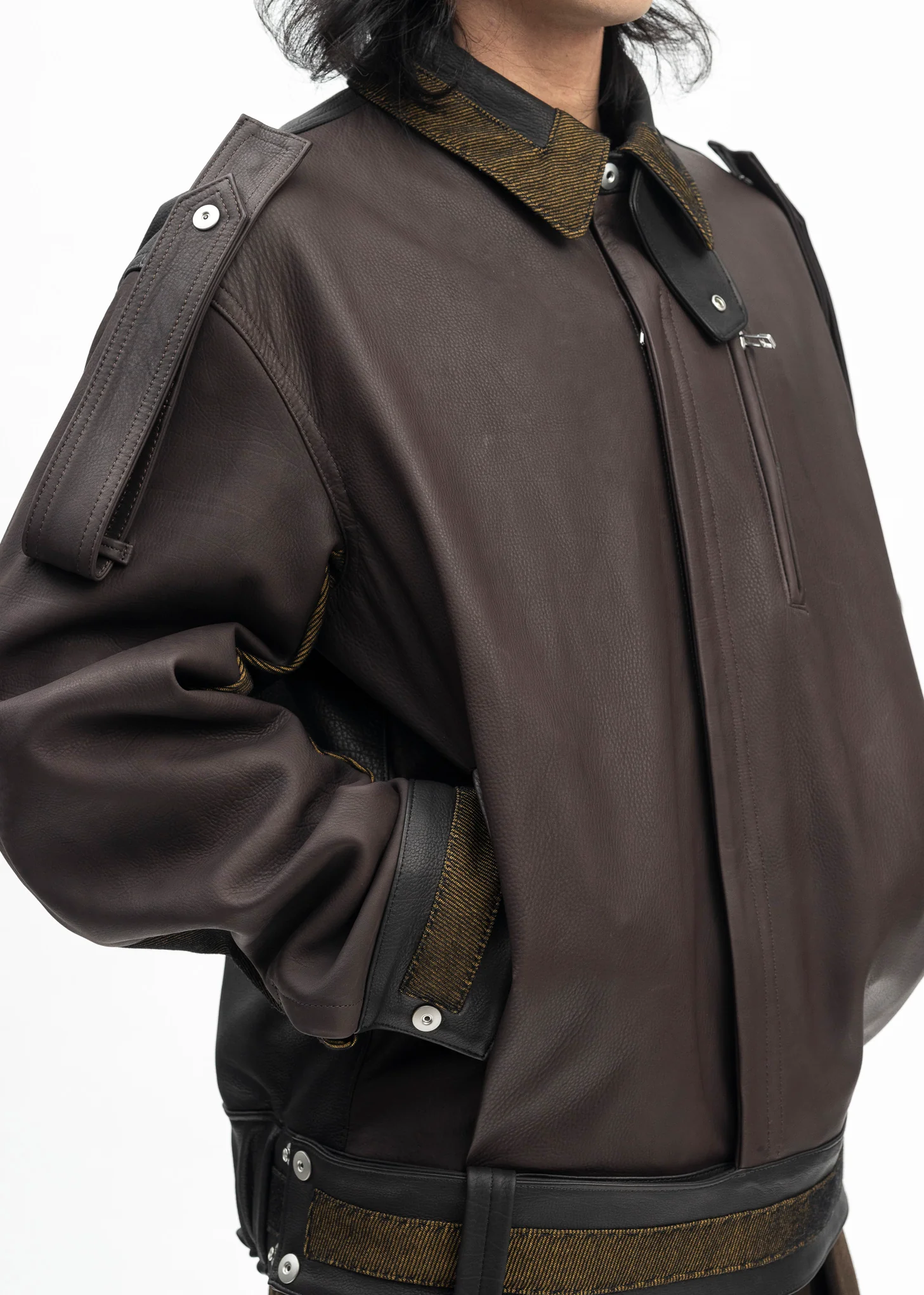 OILED BABY CALF BATTLE DRESS BLOUSON - Image 4