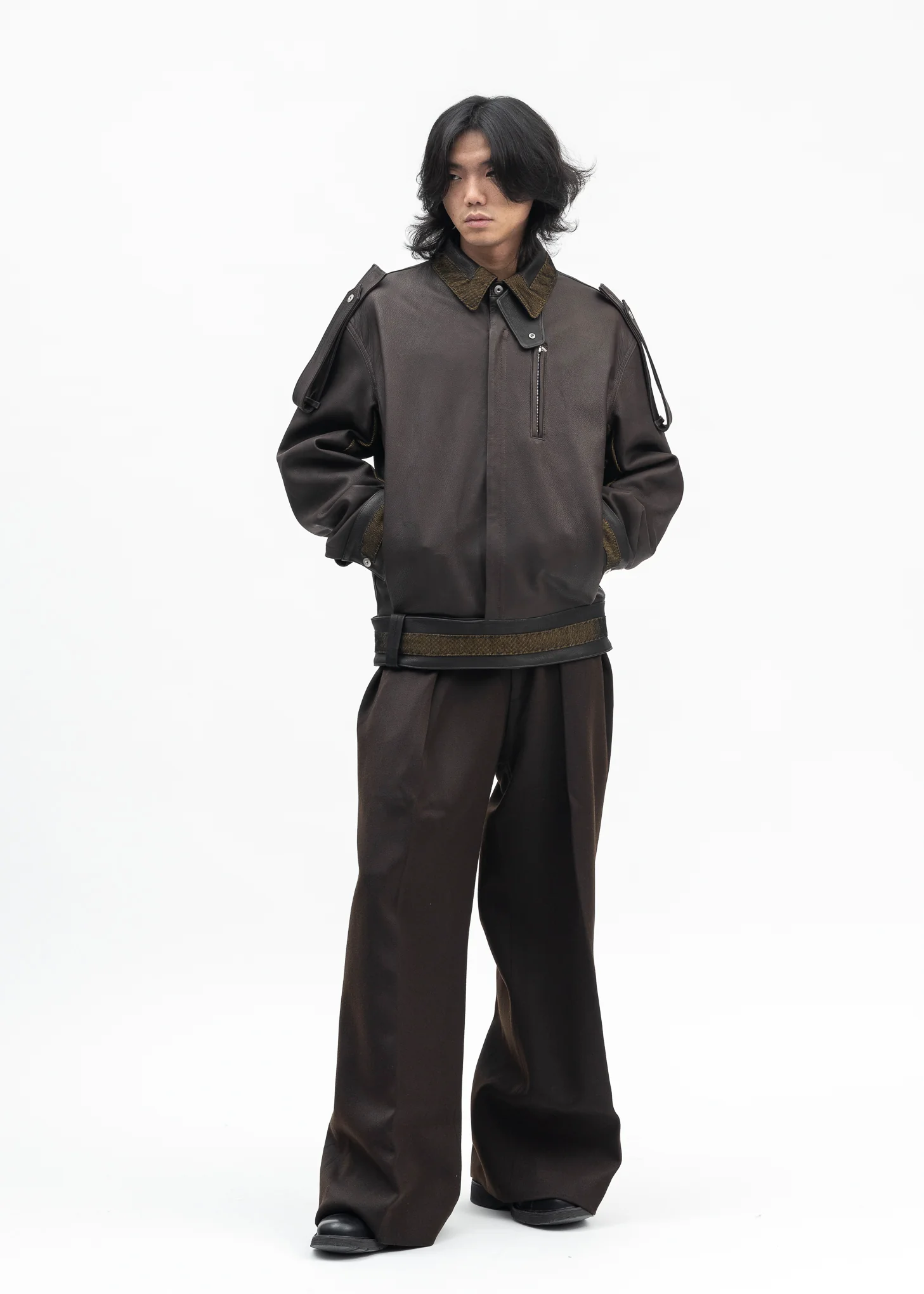 OILED BABY CALF BATTLE DRESS BLOUSON - Image 5