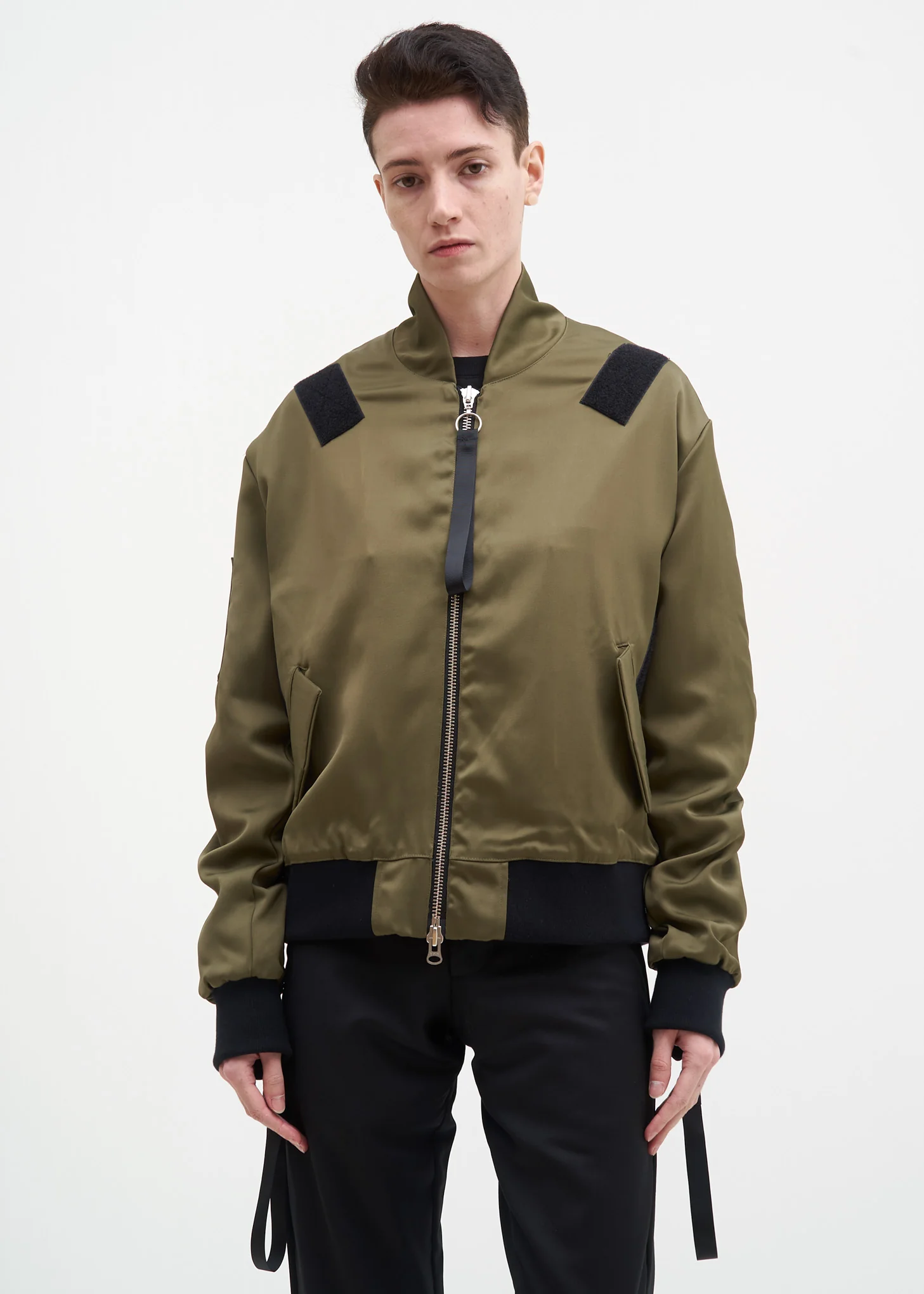 Olive Bomber w/ Removable Tactical Vest - Image 10
