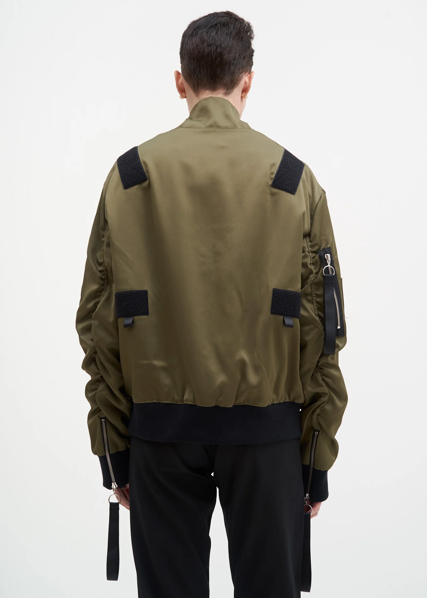Olive Bomber w/ Removable Tactical Vest - Image 11