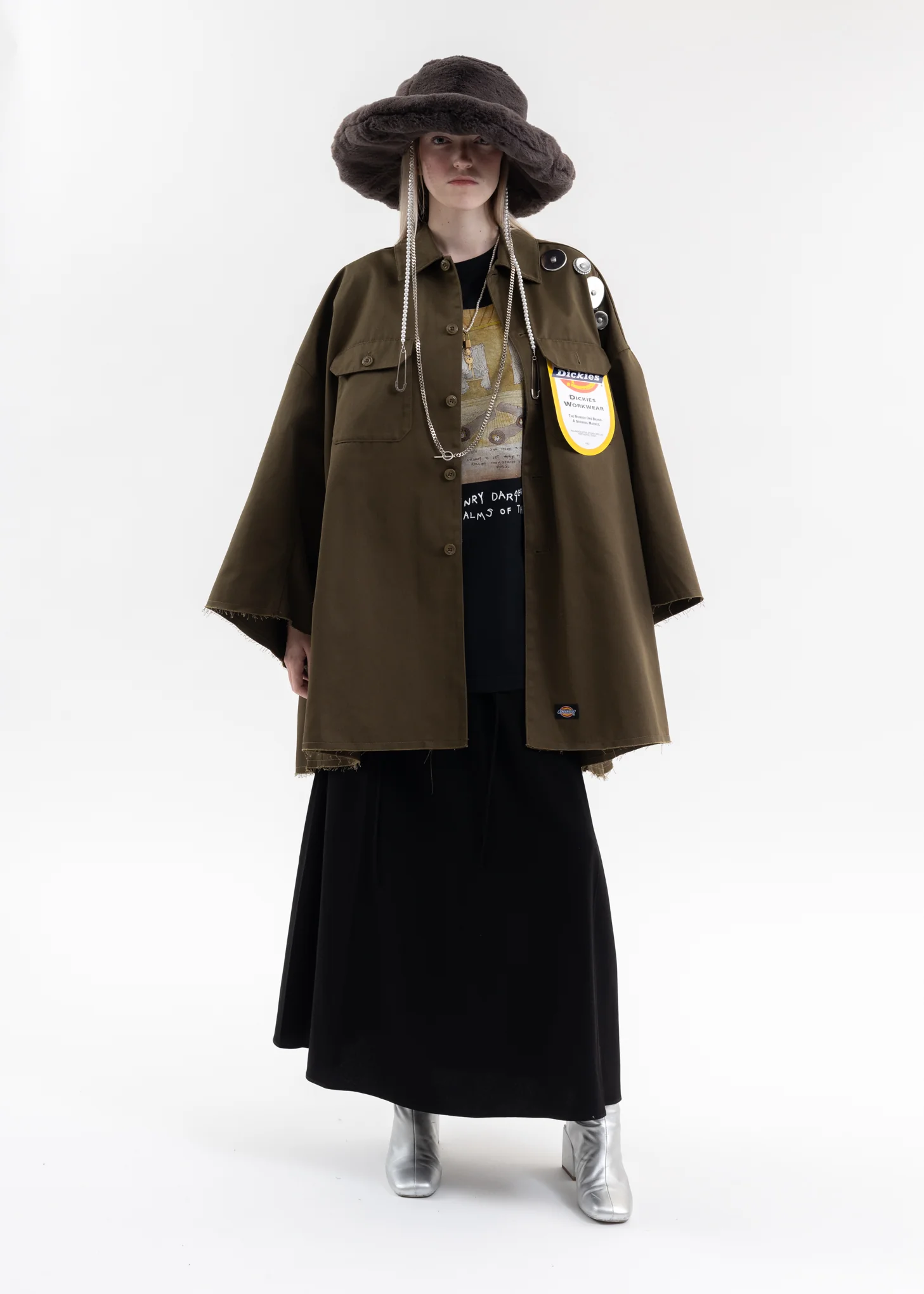 Olive KIDILL × Dickies Military Shirt - Image 5