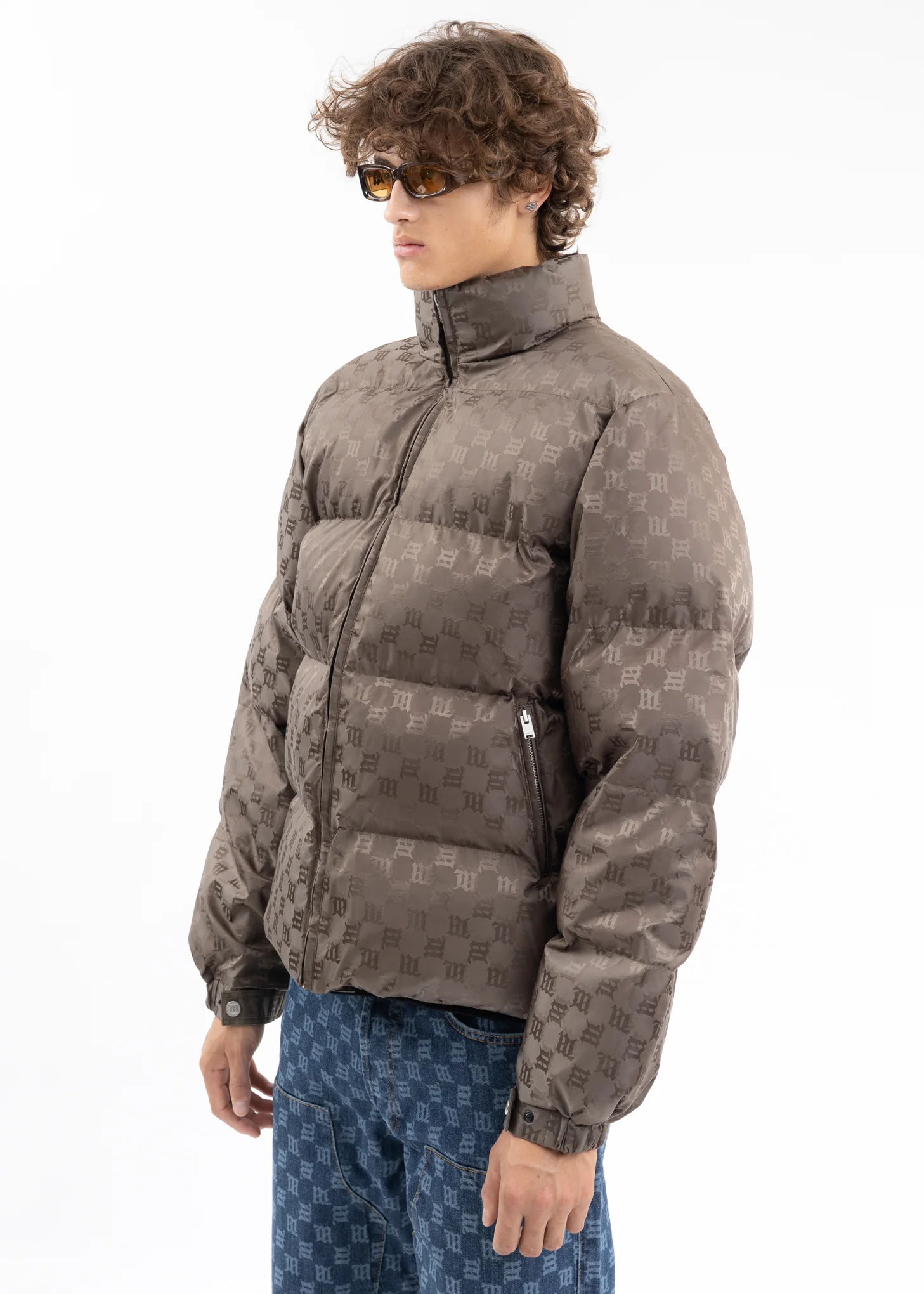 OLIVE MONOGRAM NYLON PUFFER - Image 2