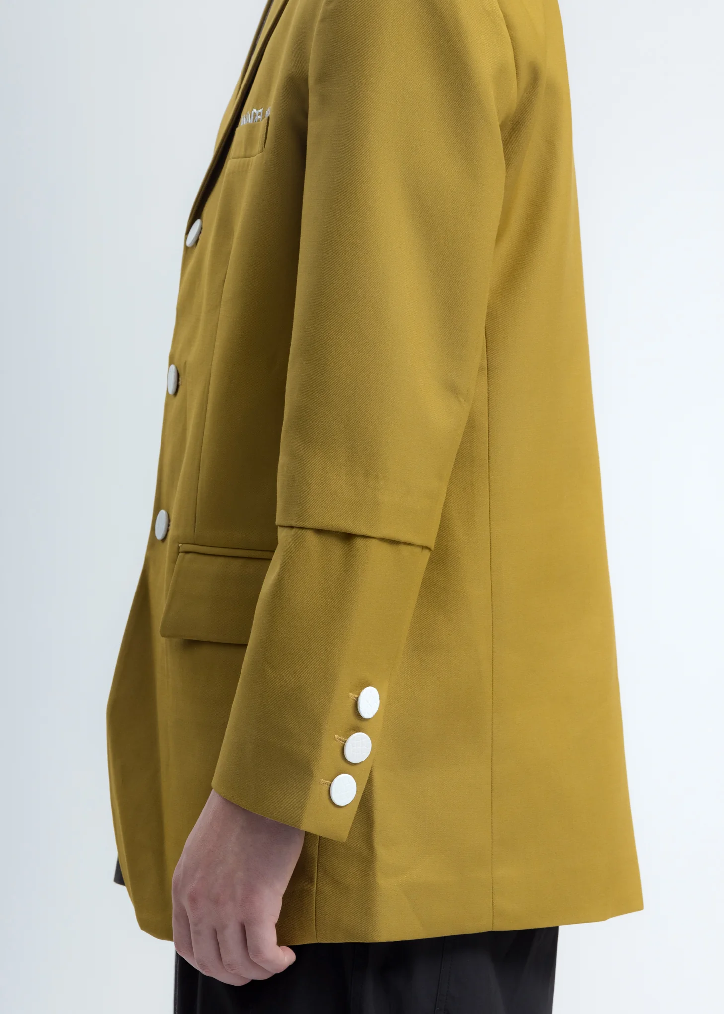 Olive Oversized Blazer Jacket - Image 6