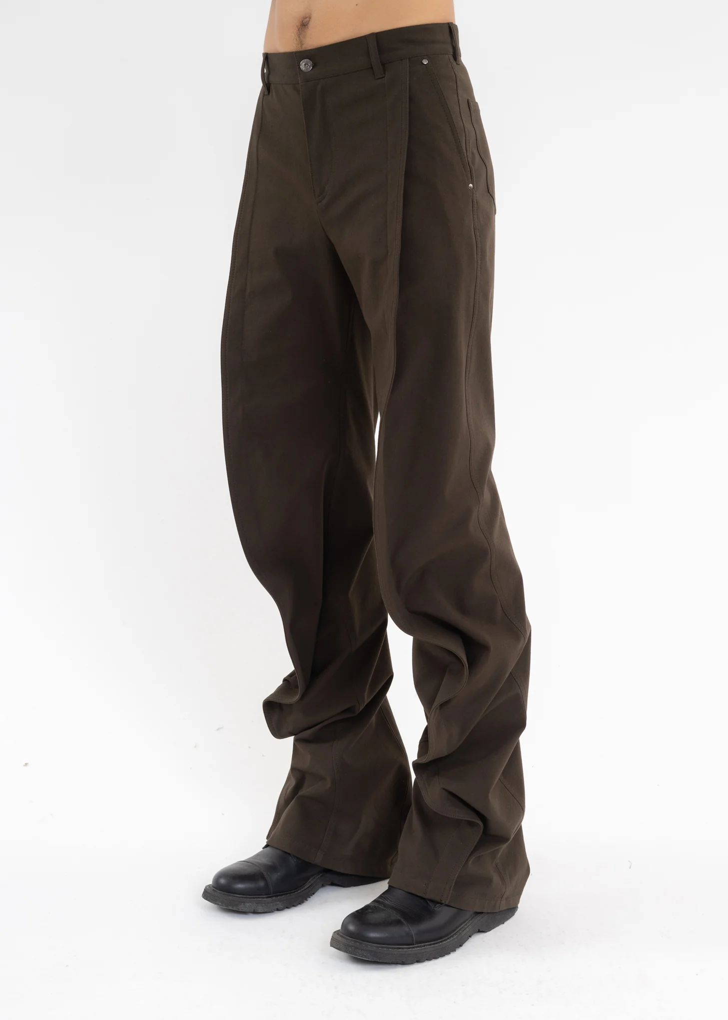 OLIVE SLIM BANANA PANTS
