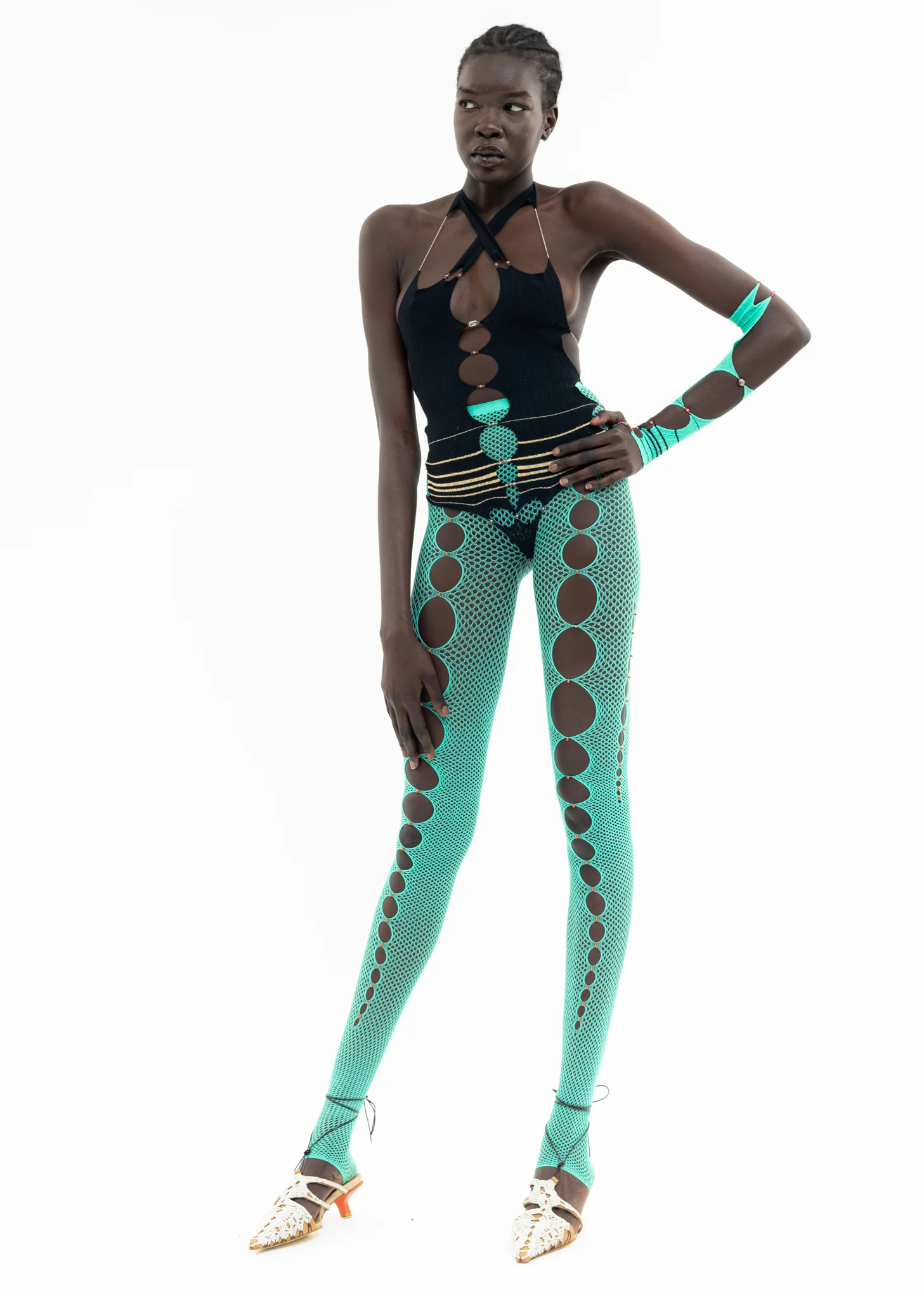 ONYX & CHEESE STRIPED BODYSUIT - Image 10