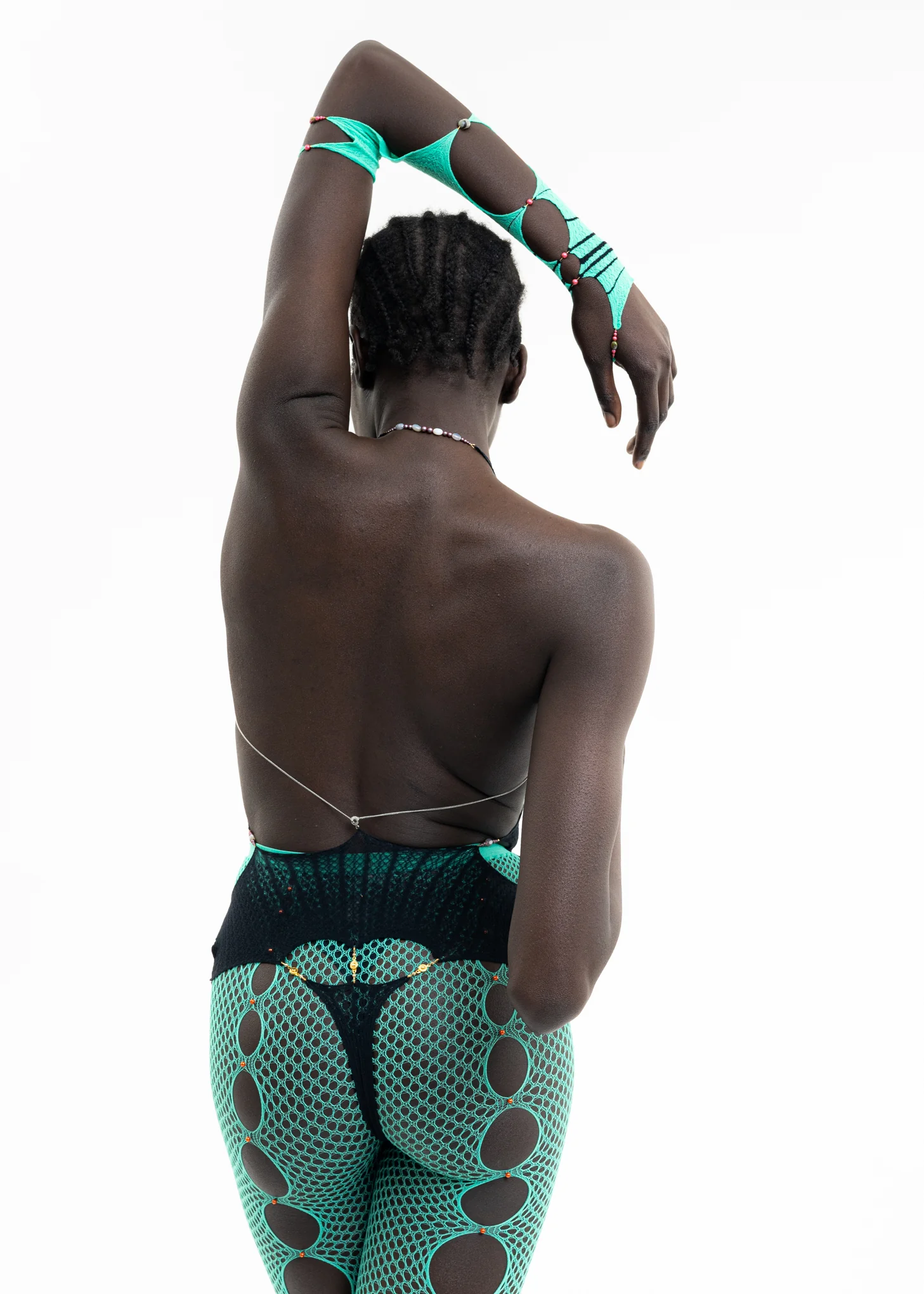ONYX & CHEESE STRIPED BODYSUIT - Image 7