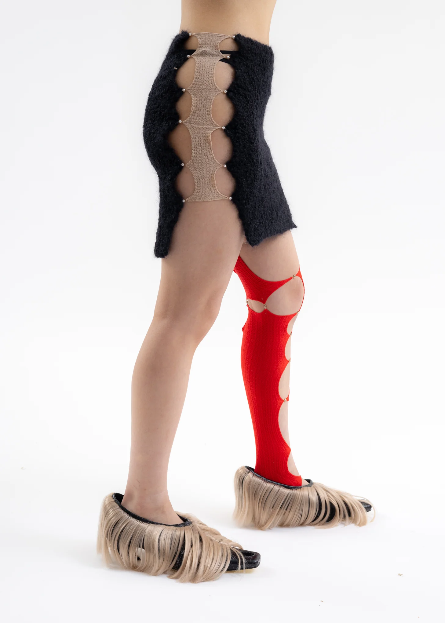 ONYX & FICELLE FLUFFY MINI SKIRT - Image 2