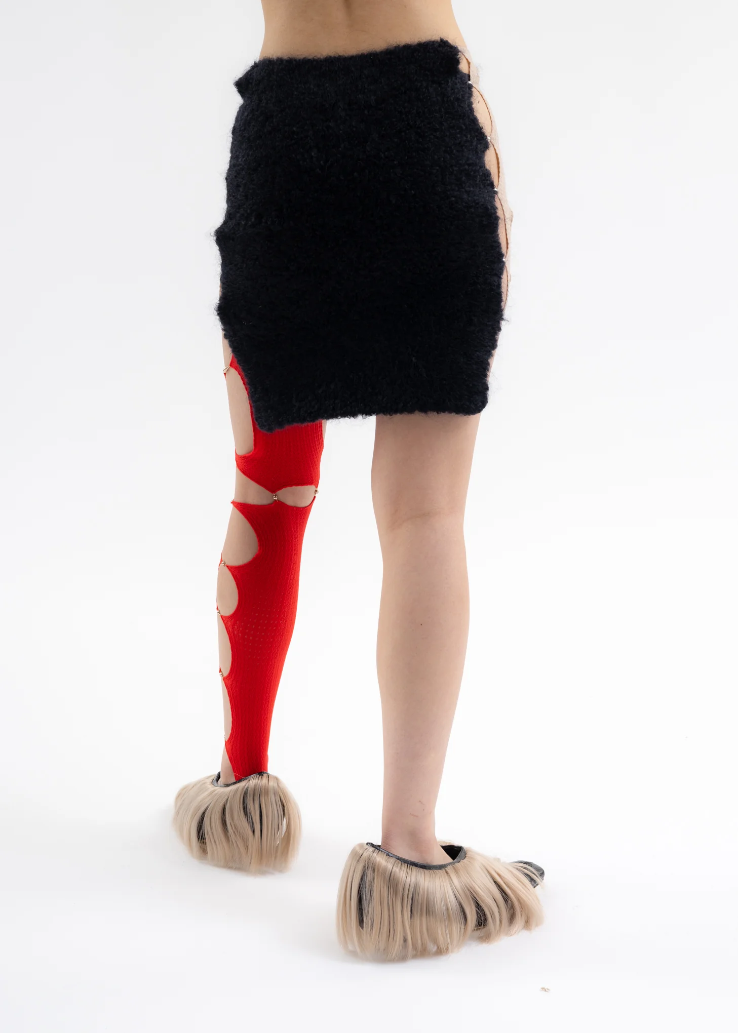 ONYX & FICELLE FLUFFY MINI SKIRT - Image 3