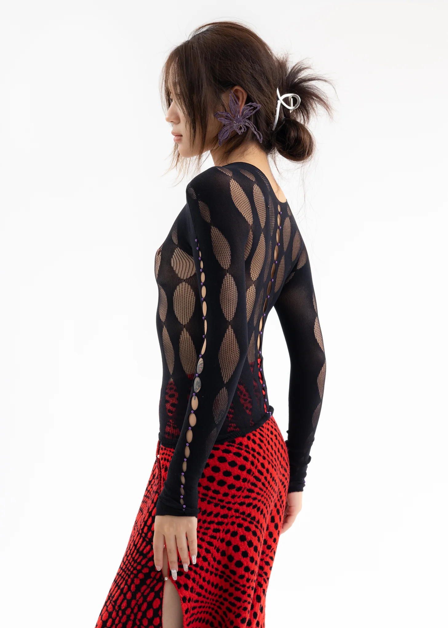 ONYX SEMI-SHEER TOP - Image 3