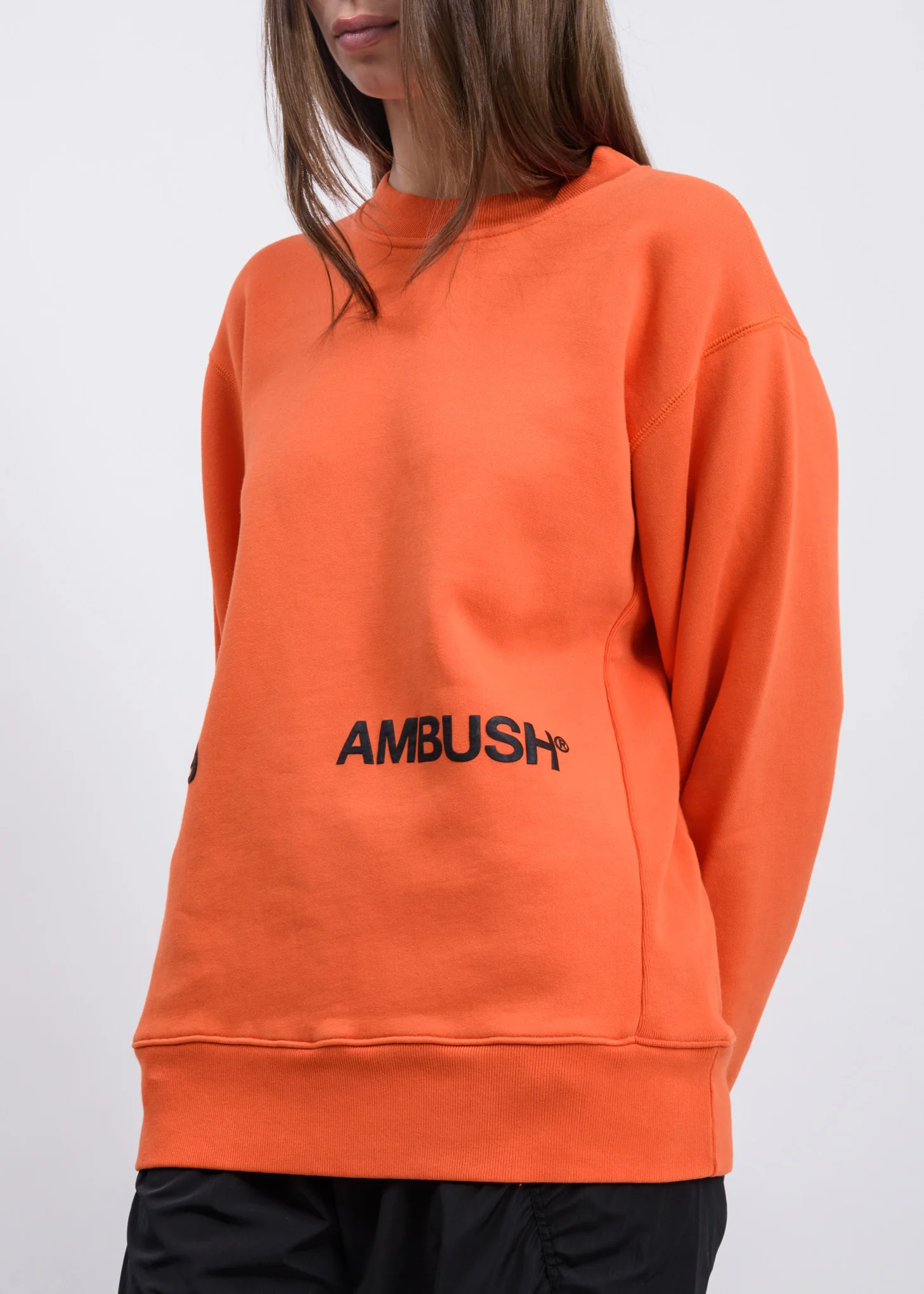 Orange '19 AMBUSH  Logo Crewneck - Image 3