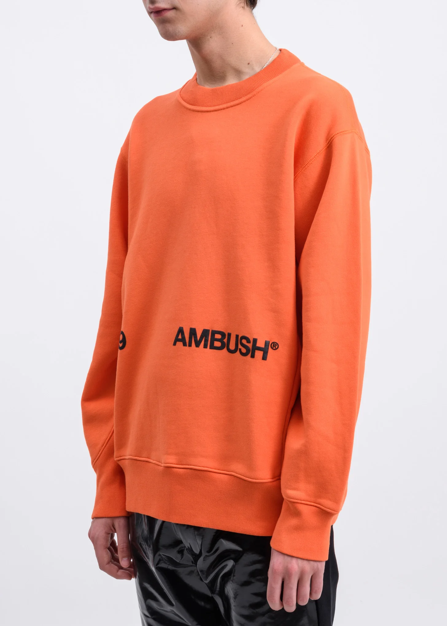 Orange '19 AMBUSH  Logo Crewneck - Image 3