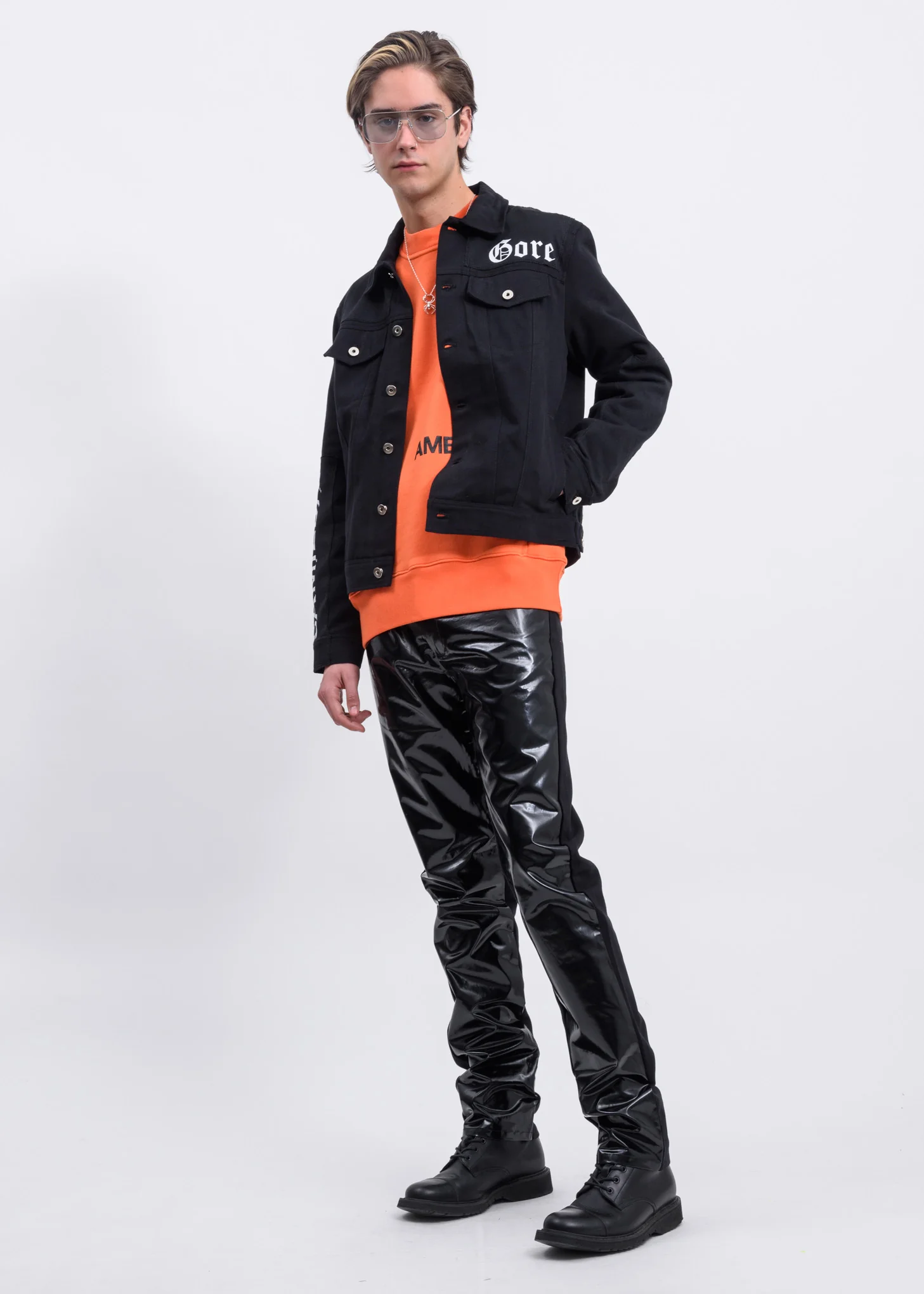Orange '19 AMBUSH  Logo Crewneck - Image 6