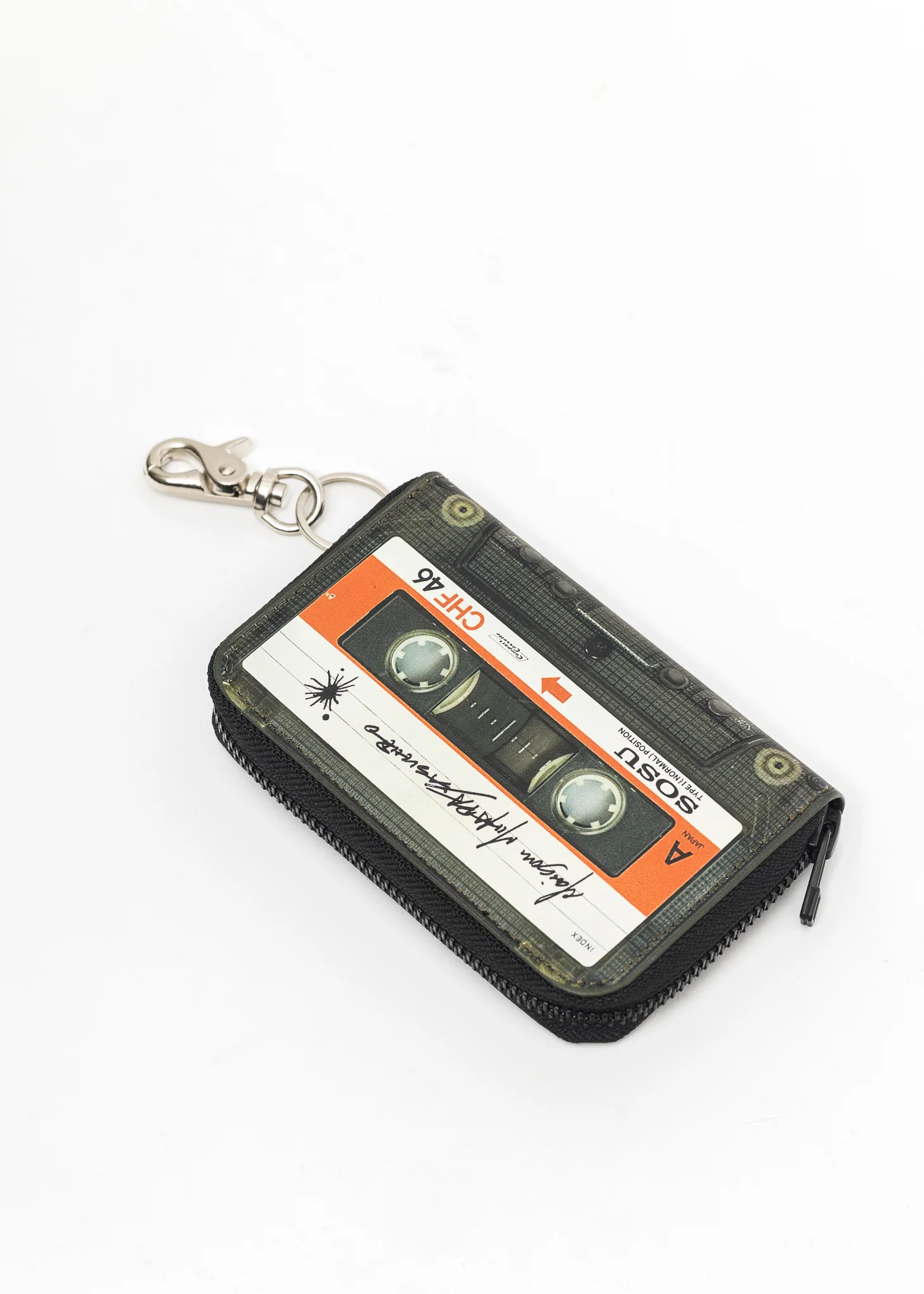 Orange Cassette Tape wallet