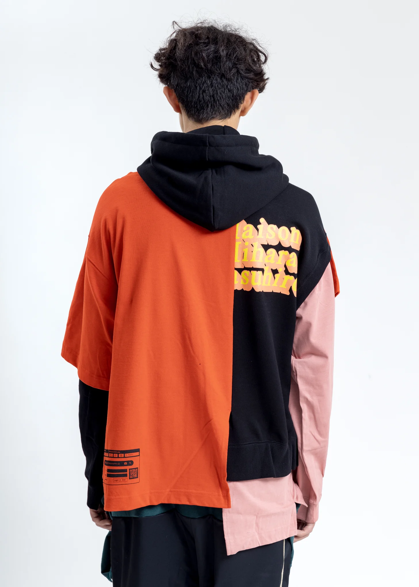 Orange Combined Hoodie - Image 2