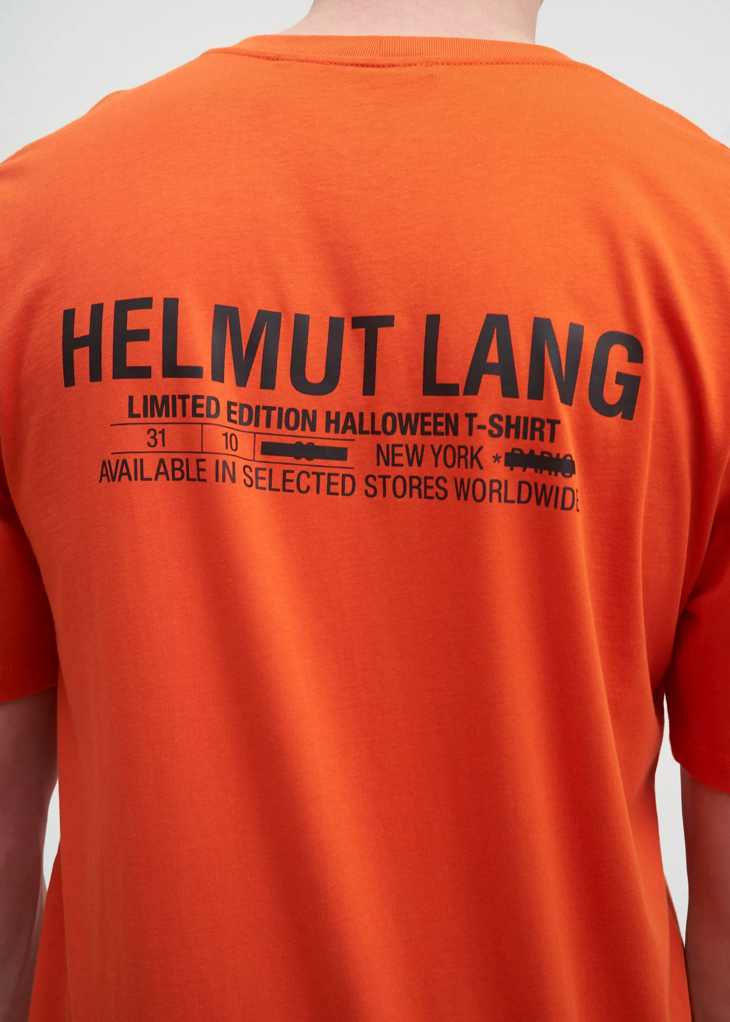 Orange Halloween Printed T-Shirt