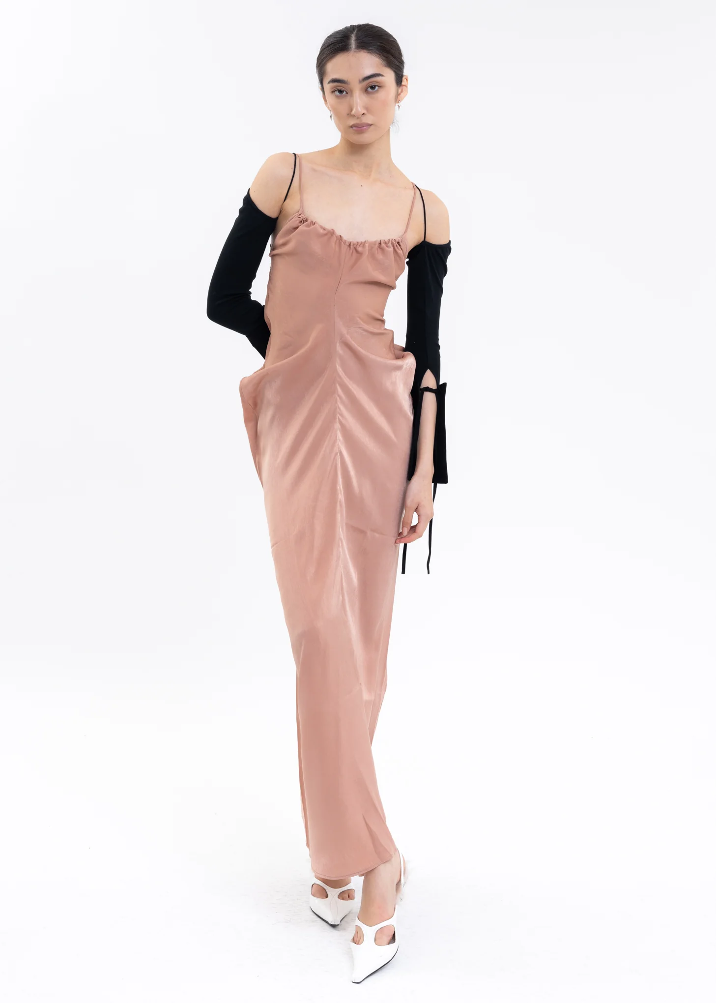 Orange Halter Dress - Image 5