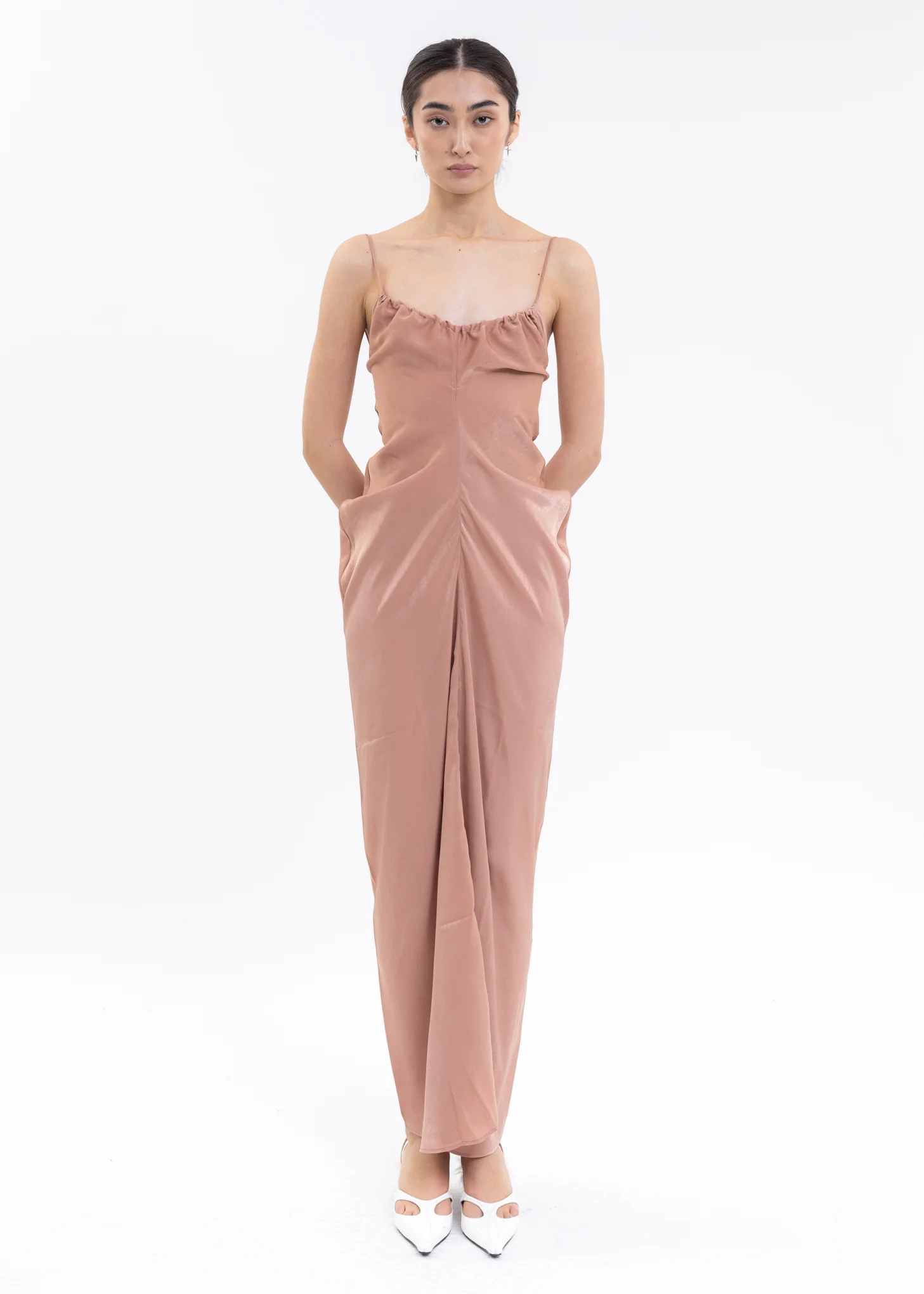 Orange Halter Dress - Image 6
