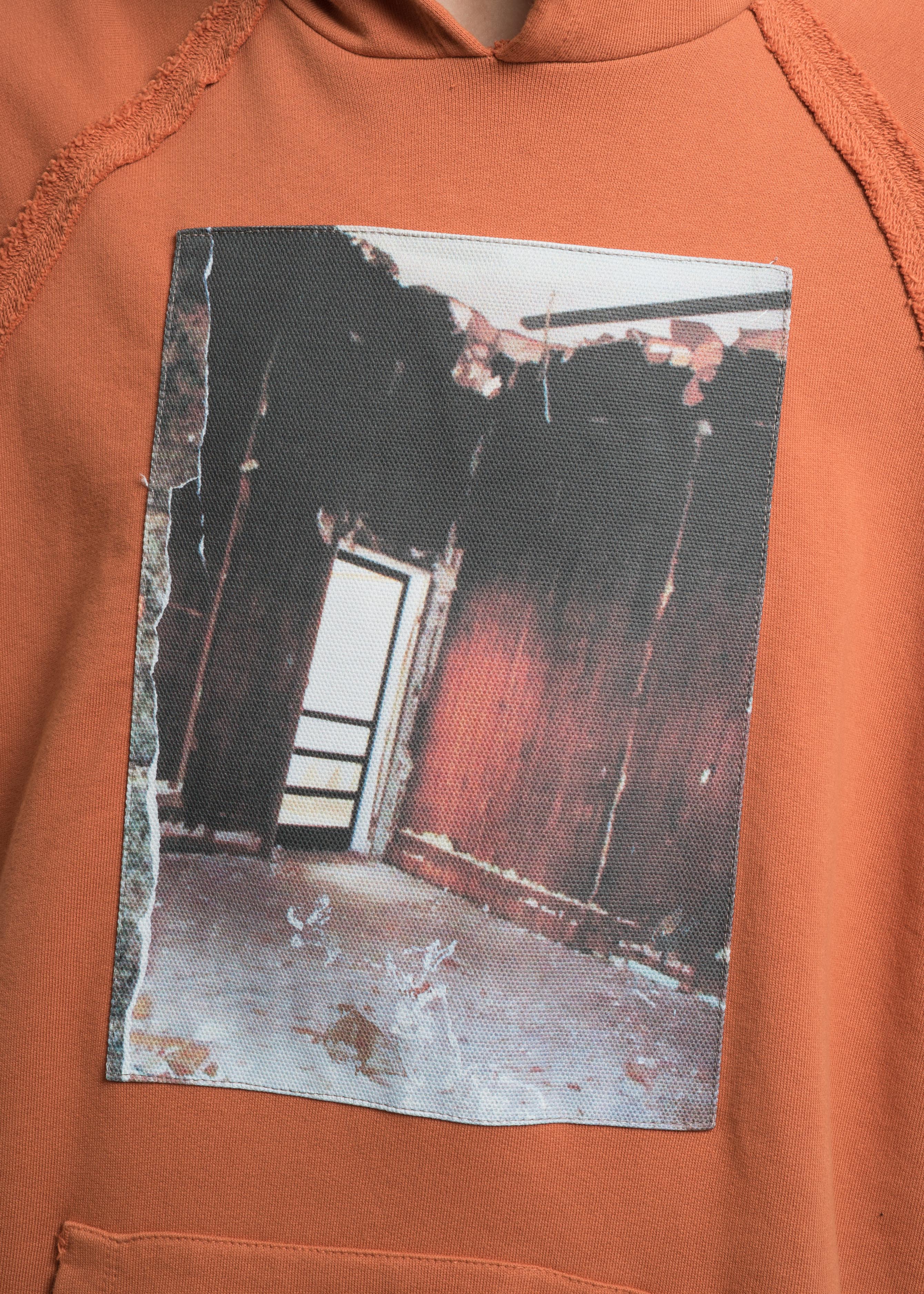 Orange Heavy Jersey Raglan Hoodie with Patch 18 - Image 3