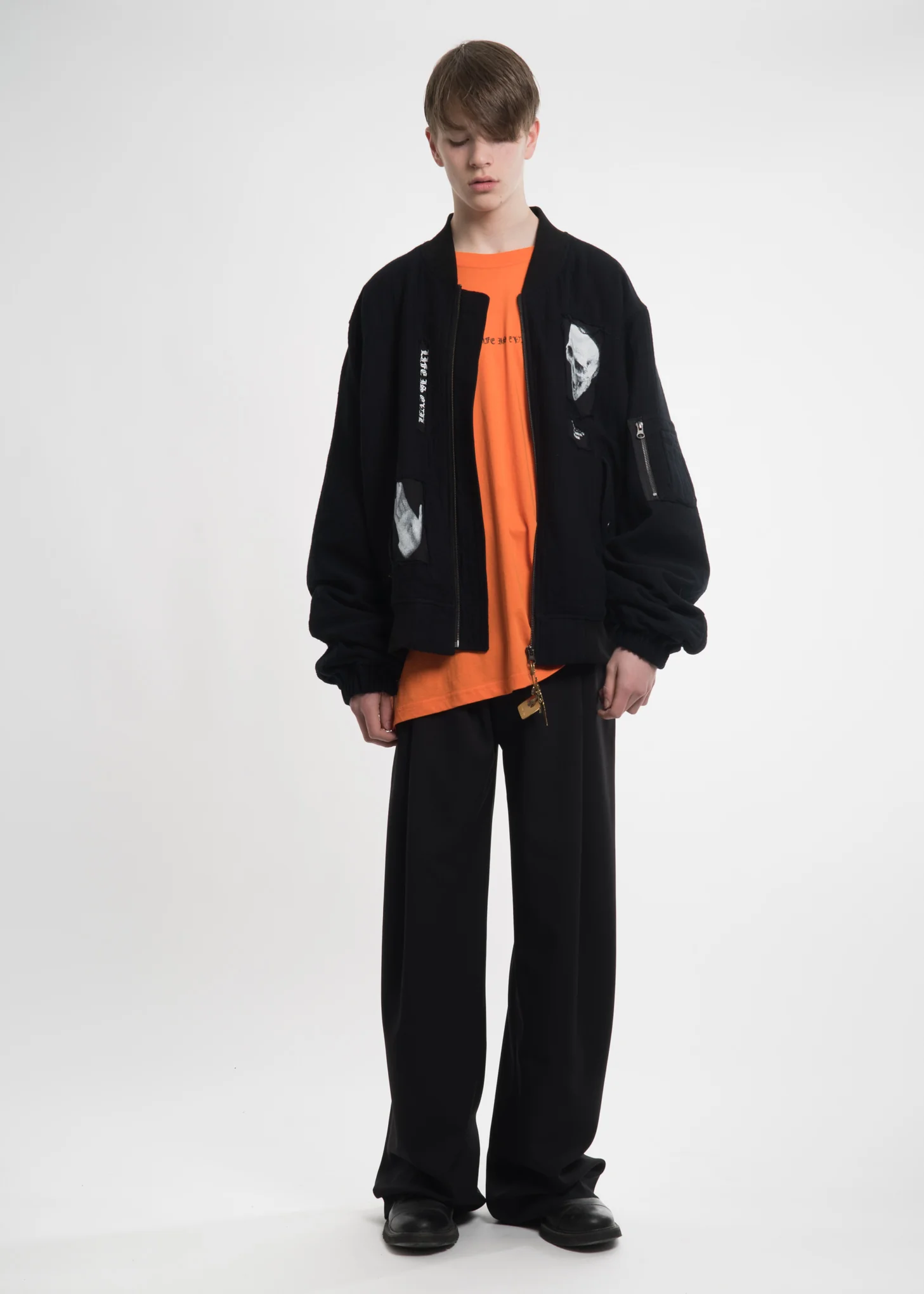 Orange "Life is Evil" T-Shirt - Image 6