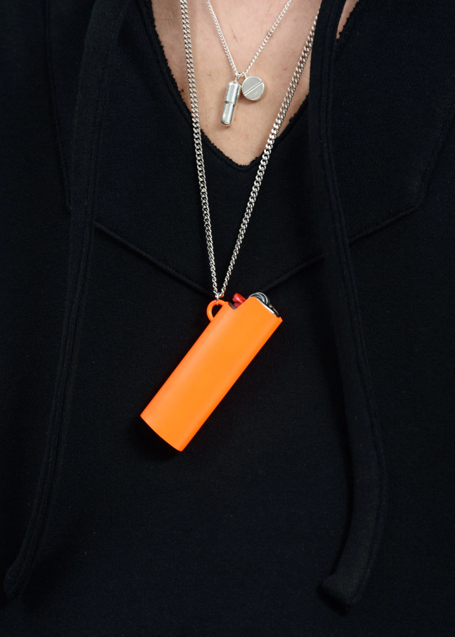 Orange Lighter Case Necklace 2 - Image 3