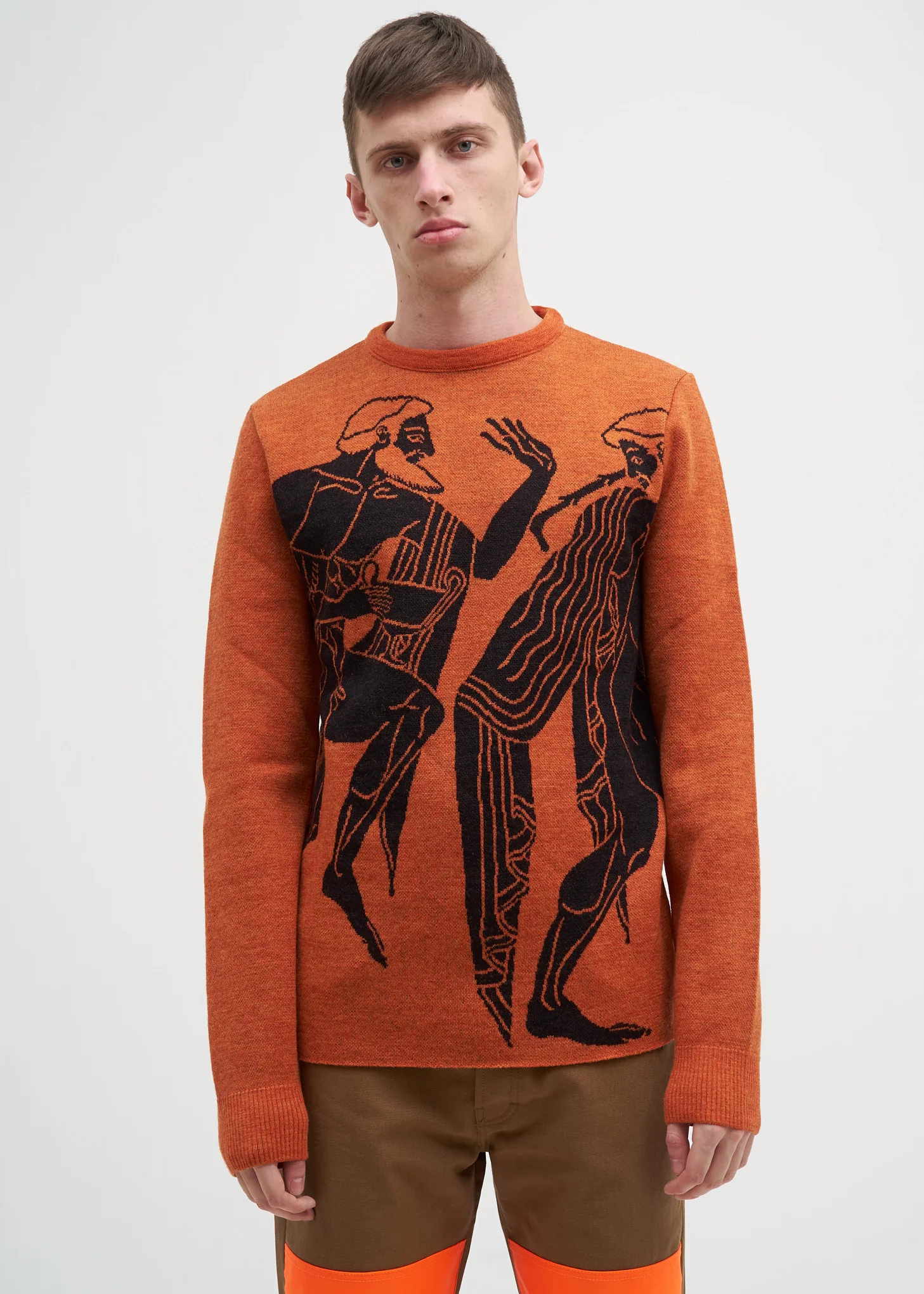 Orange Mike Attika Wool Sweater