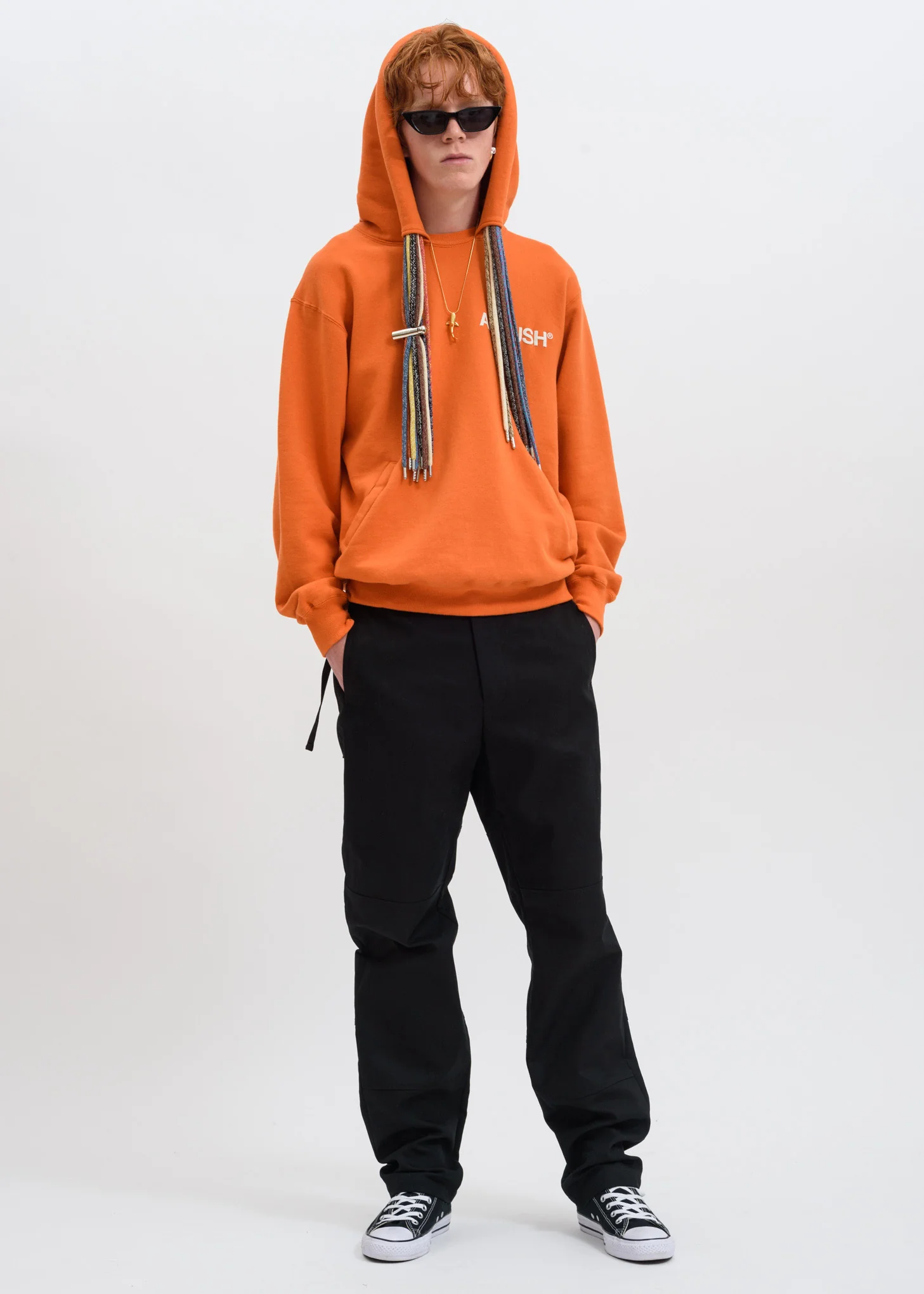Orange Multi Cord Hoodie - Image 5