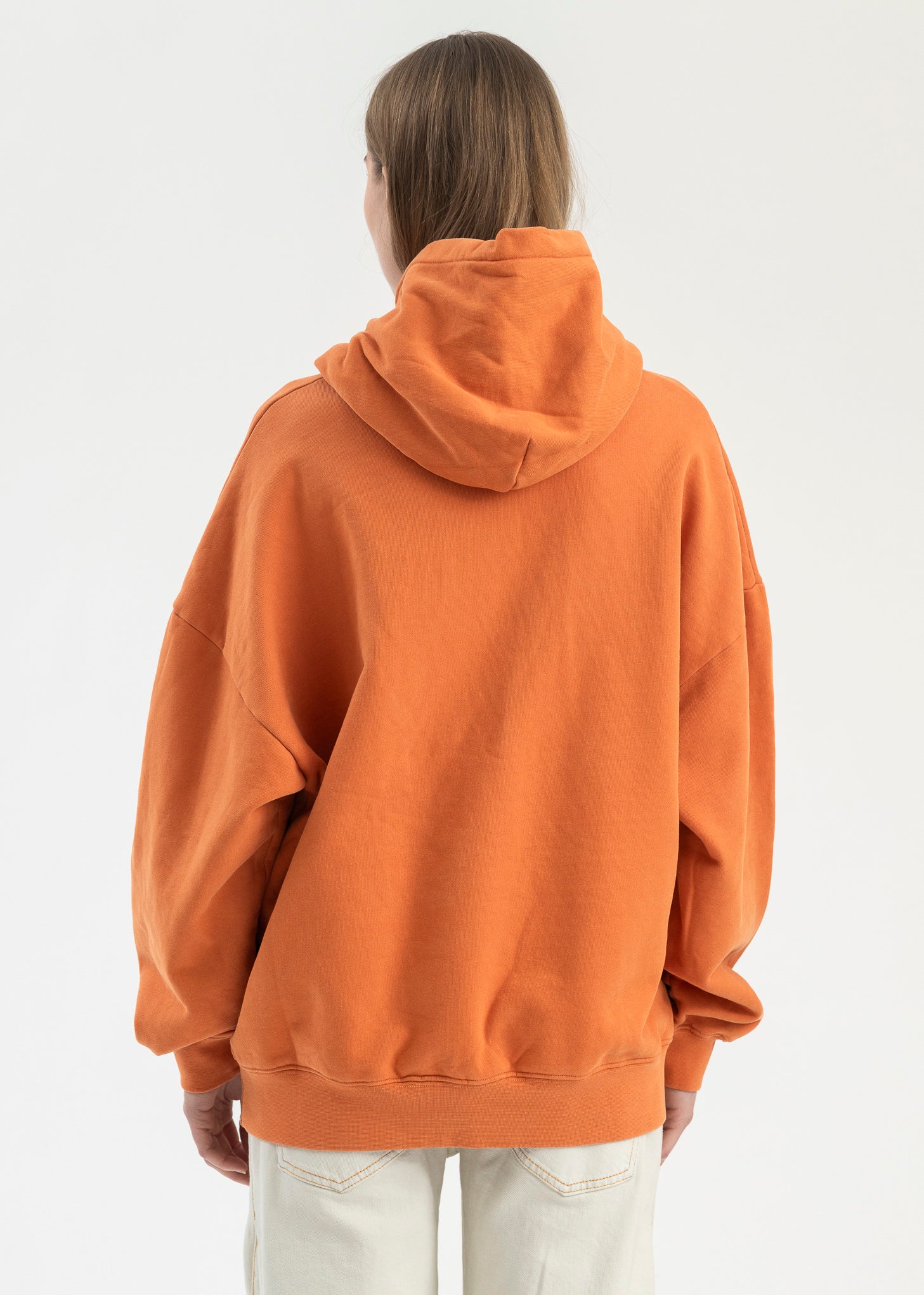 ORANGE PATCHWORK HOODIE - Image 4