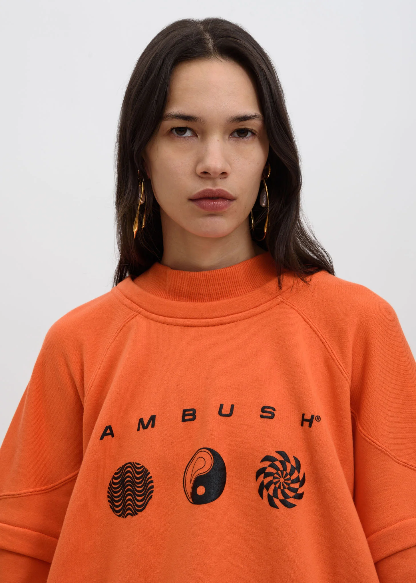 Orange Patchwork Sweater - Image 2