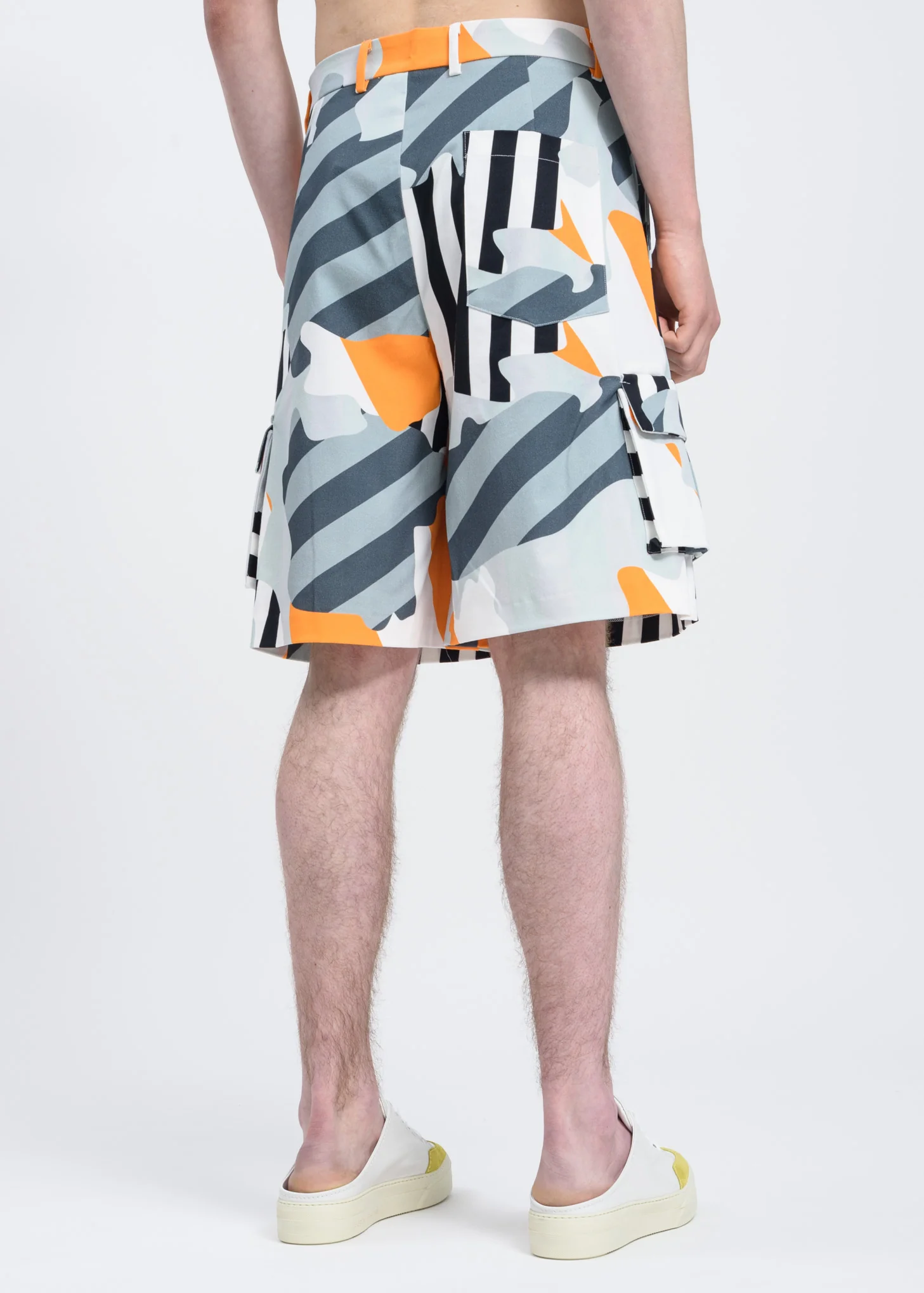 Orange Rigouflage Cargo Shorts - Image 2