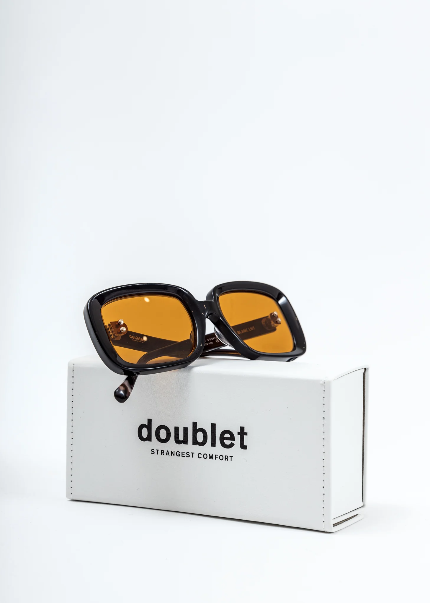 Orange Square Flame Sunglasses