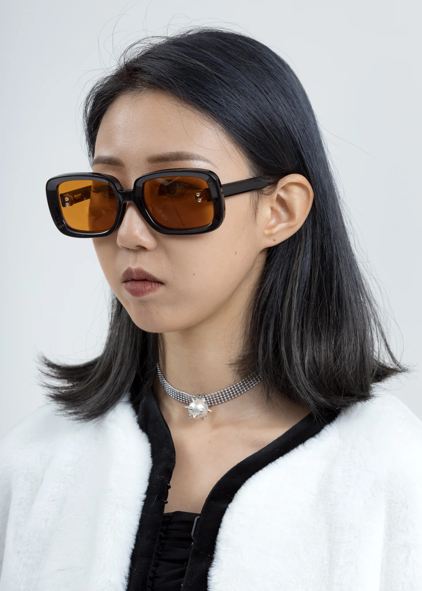 Orange Square Flame Sunglasses - Image 2