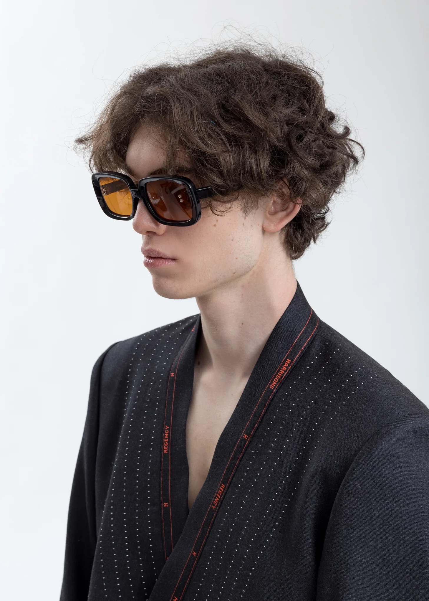 Orange Square Flame Sunglasses - Image 2