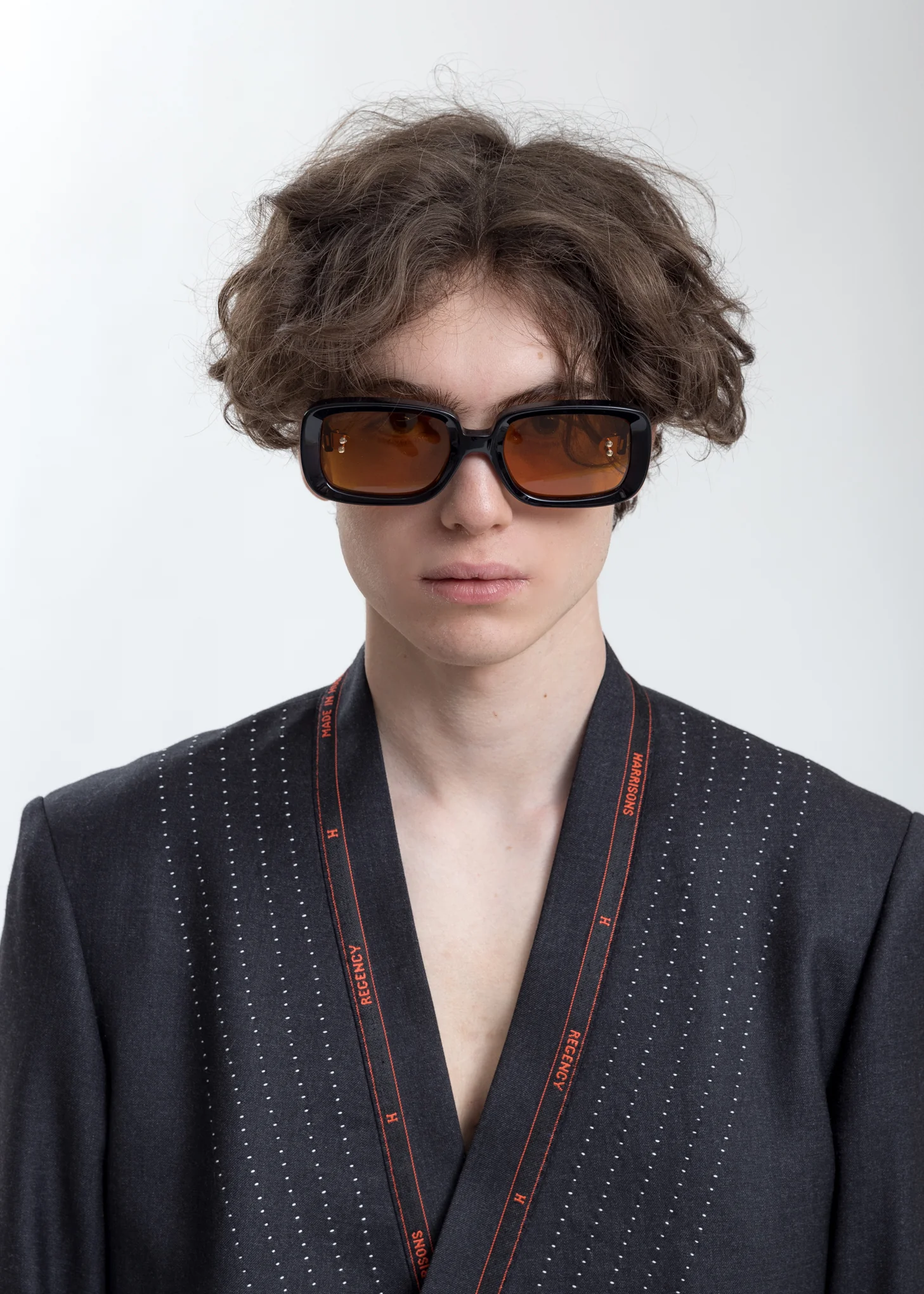 Orange Square Flame Sunglasses - Image 3