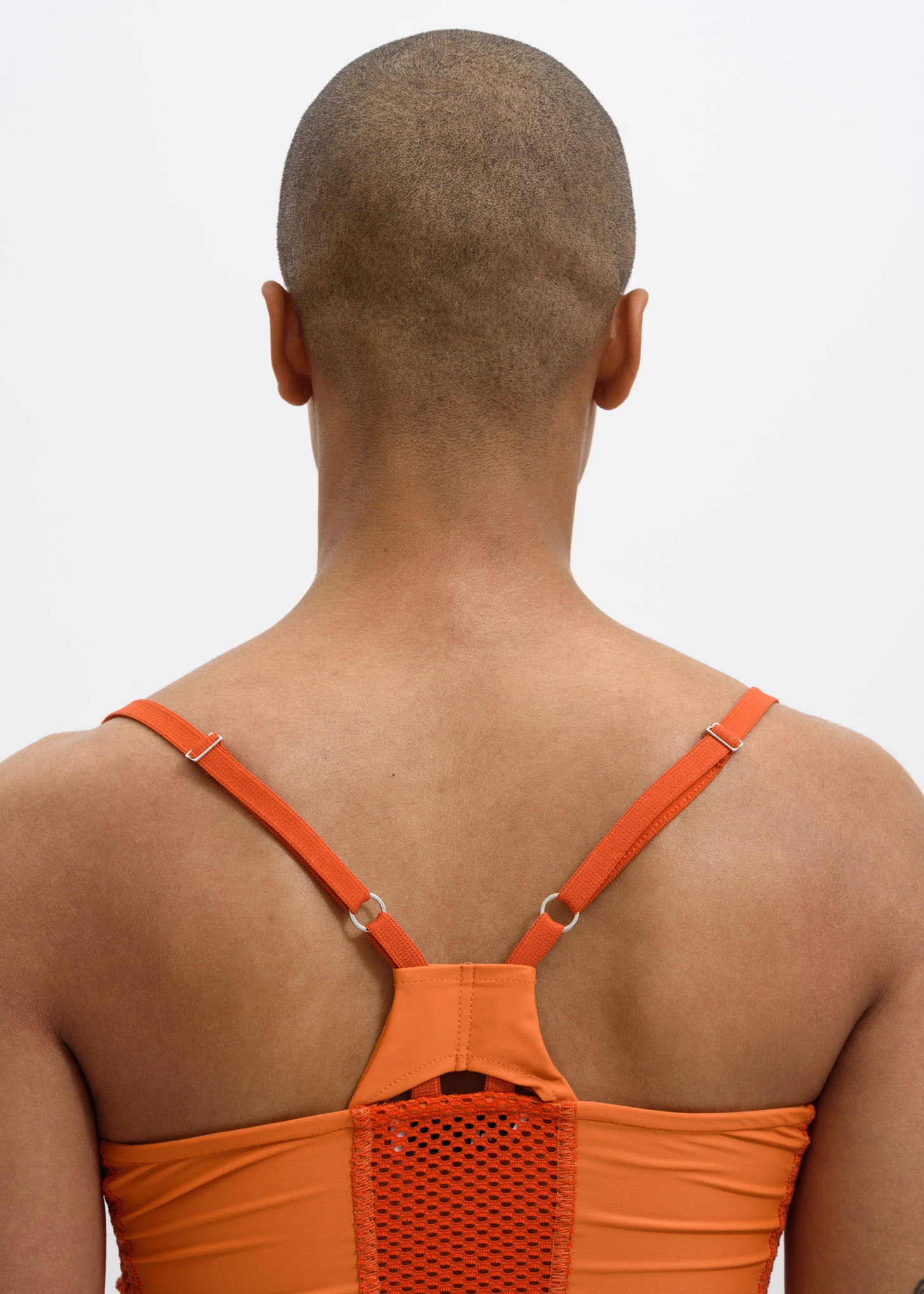 Orange Taan Mesh Top - Image 3